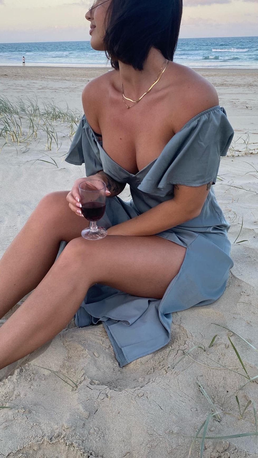 Kikodress - Louisa Midi Dress - Steel Blue