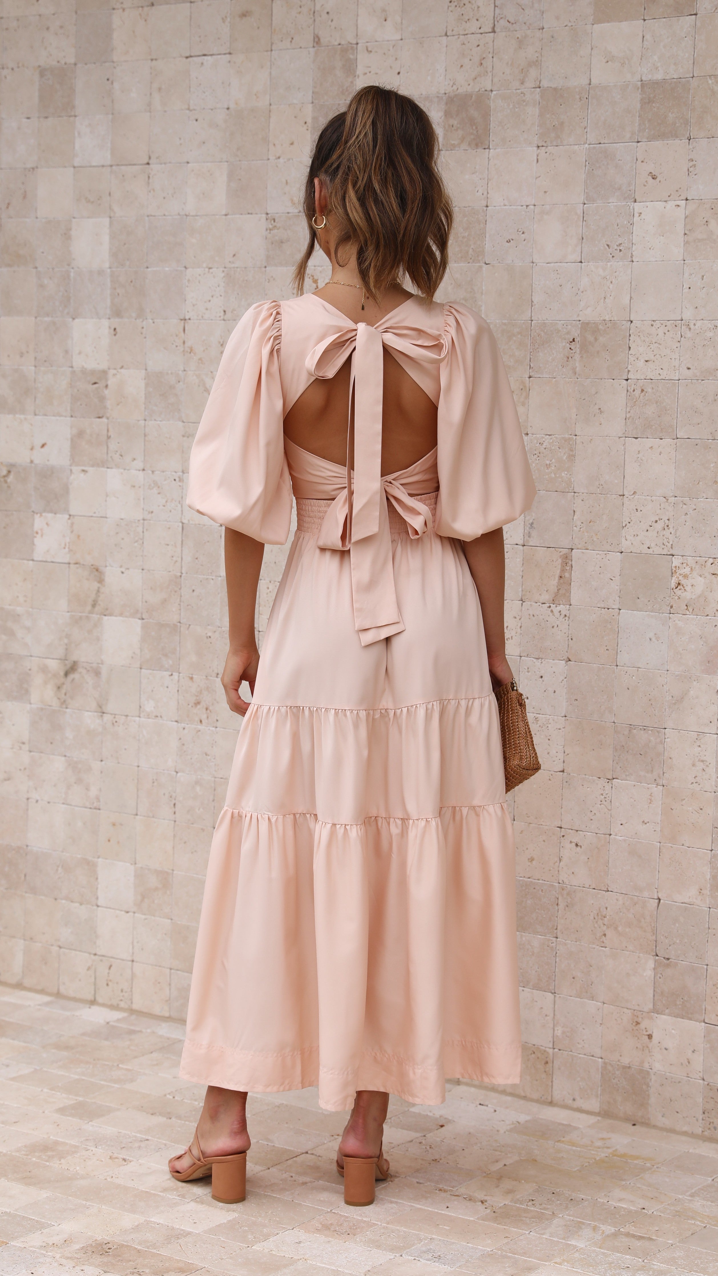 Kikodress - Michella Maxi Dress - Peach