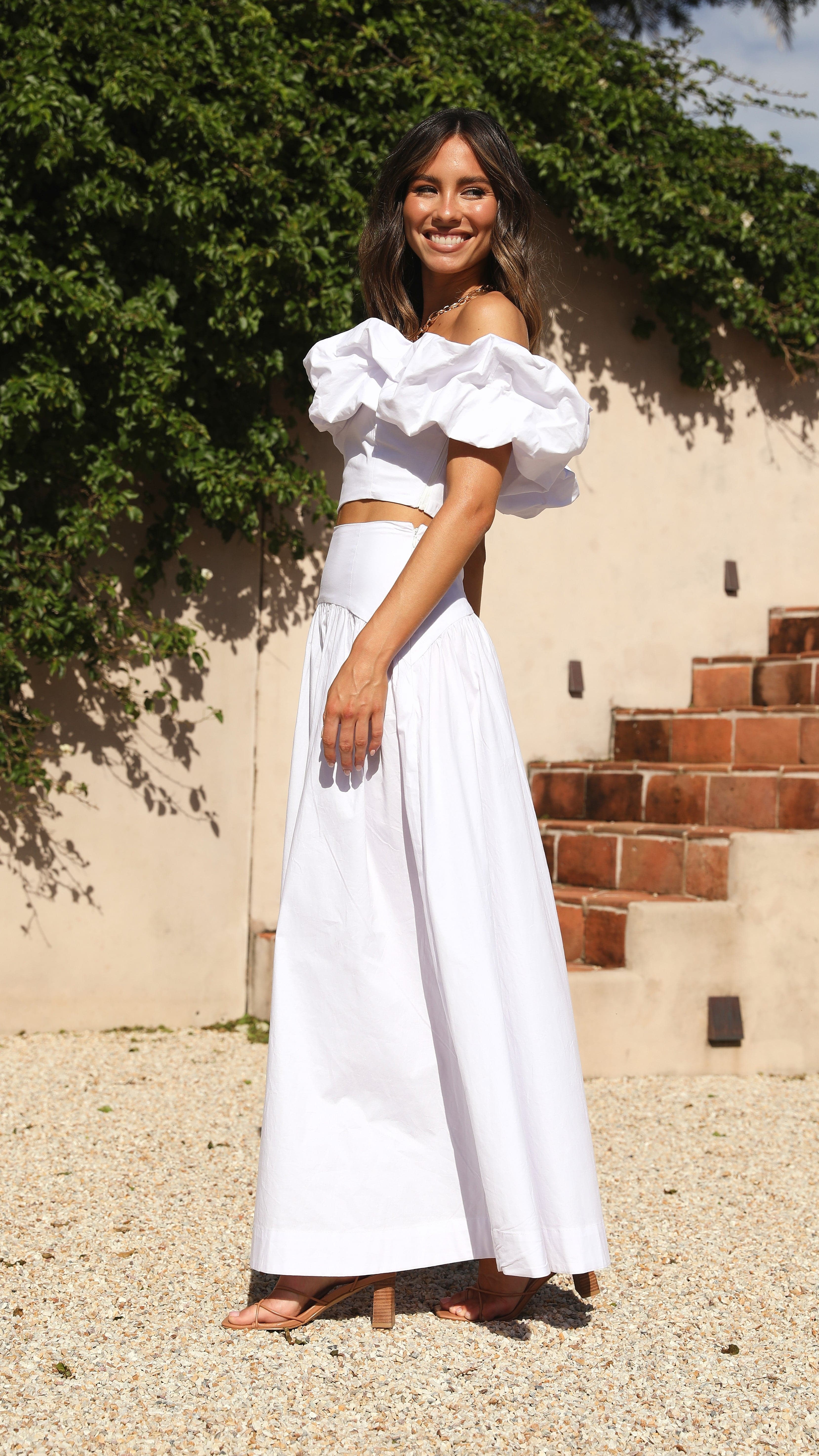 Kikodress - Savannah Maxi Skirt - White