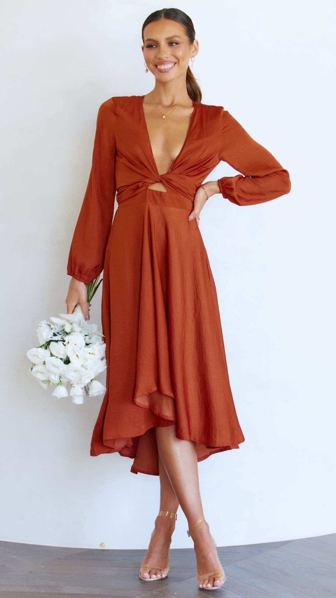 Kikodress - Starry Nights Dress - Rust