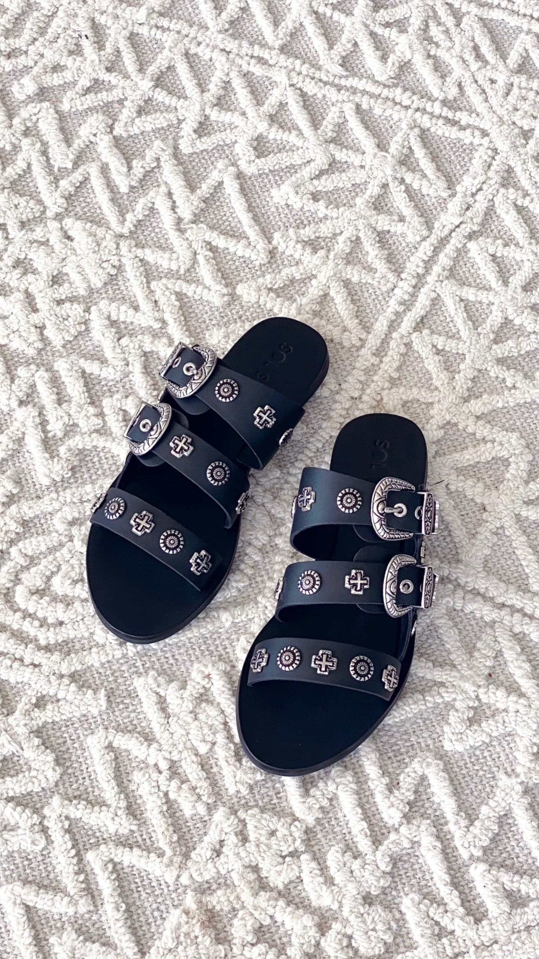 Kikodress - Sol Sana Eastwood Slide - Black Silver