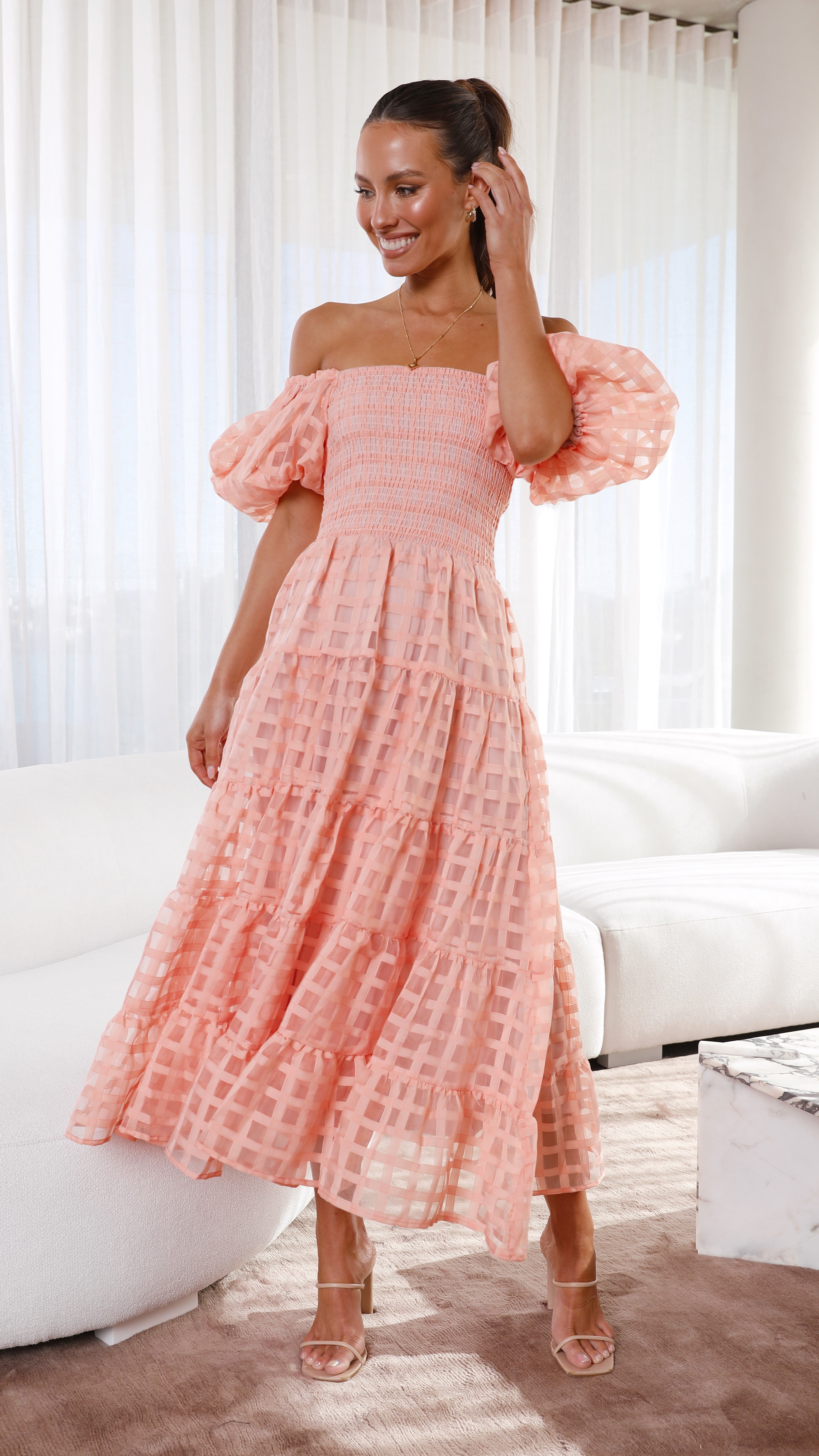 Kikodress - Deemi Maxi Dress - Peach