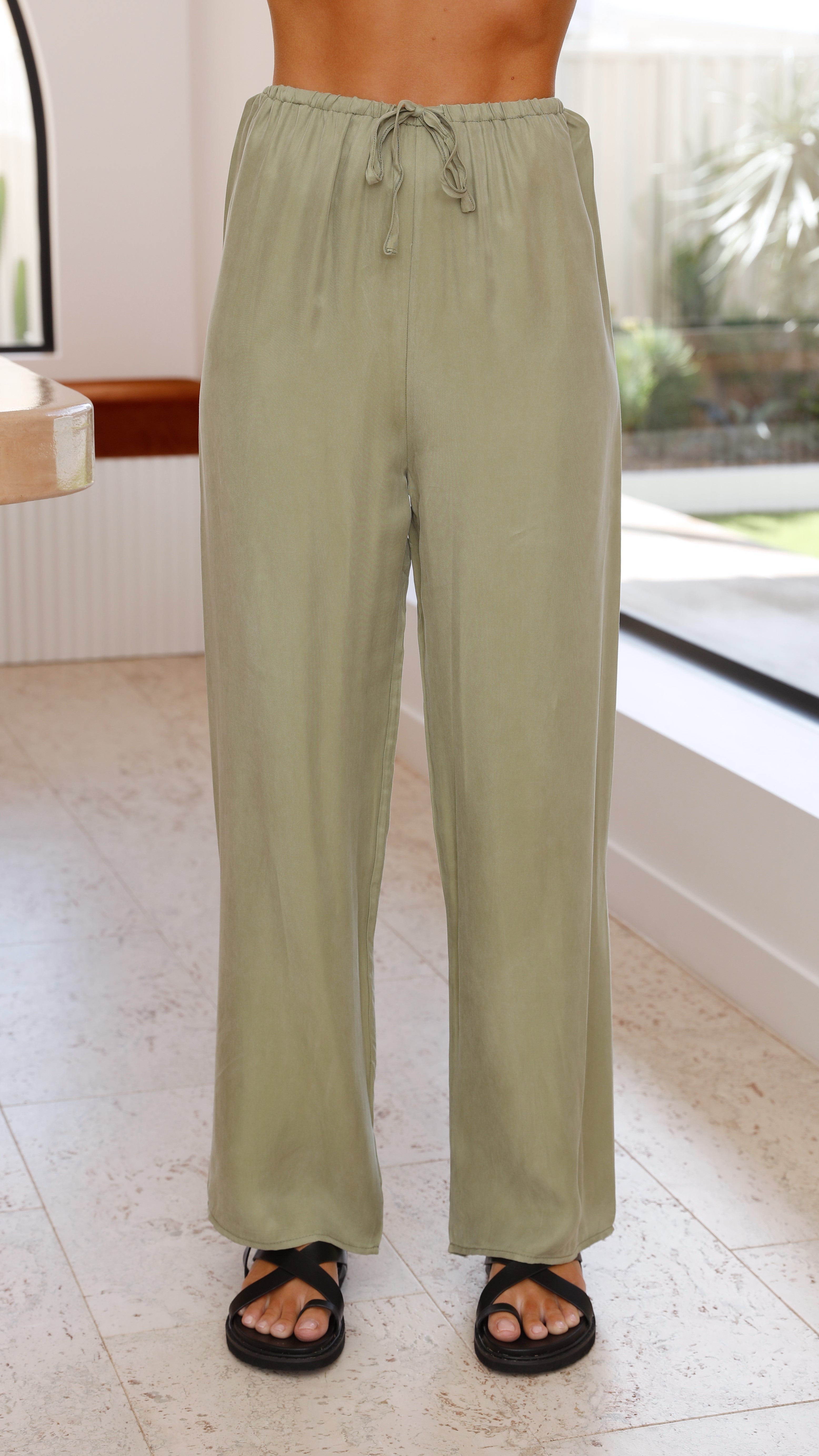 Kikodress - Montana Pants - Sage Cupro