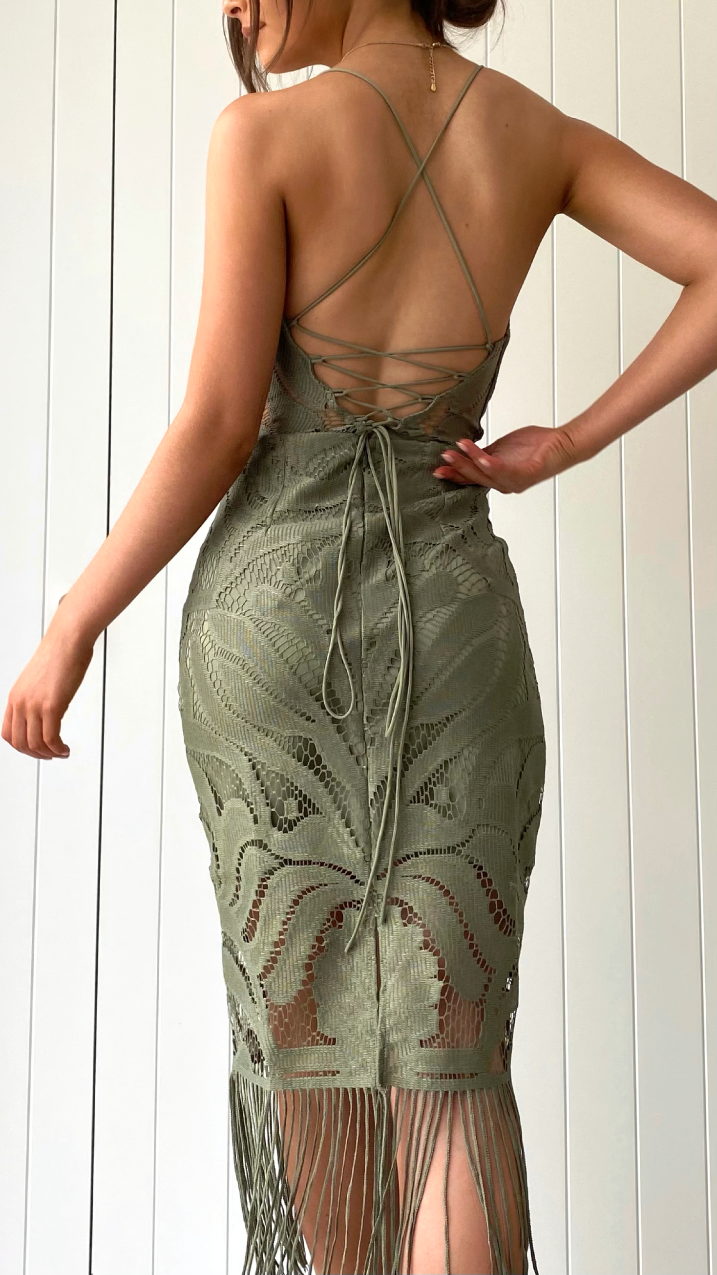 Kikodress - Khaleesi Midi Dress - Green