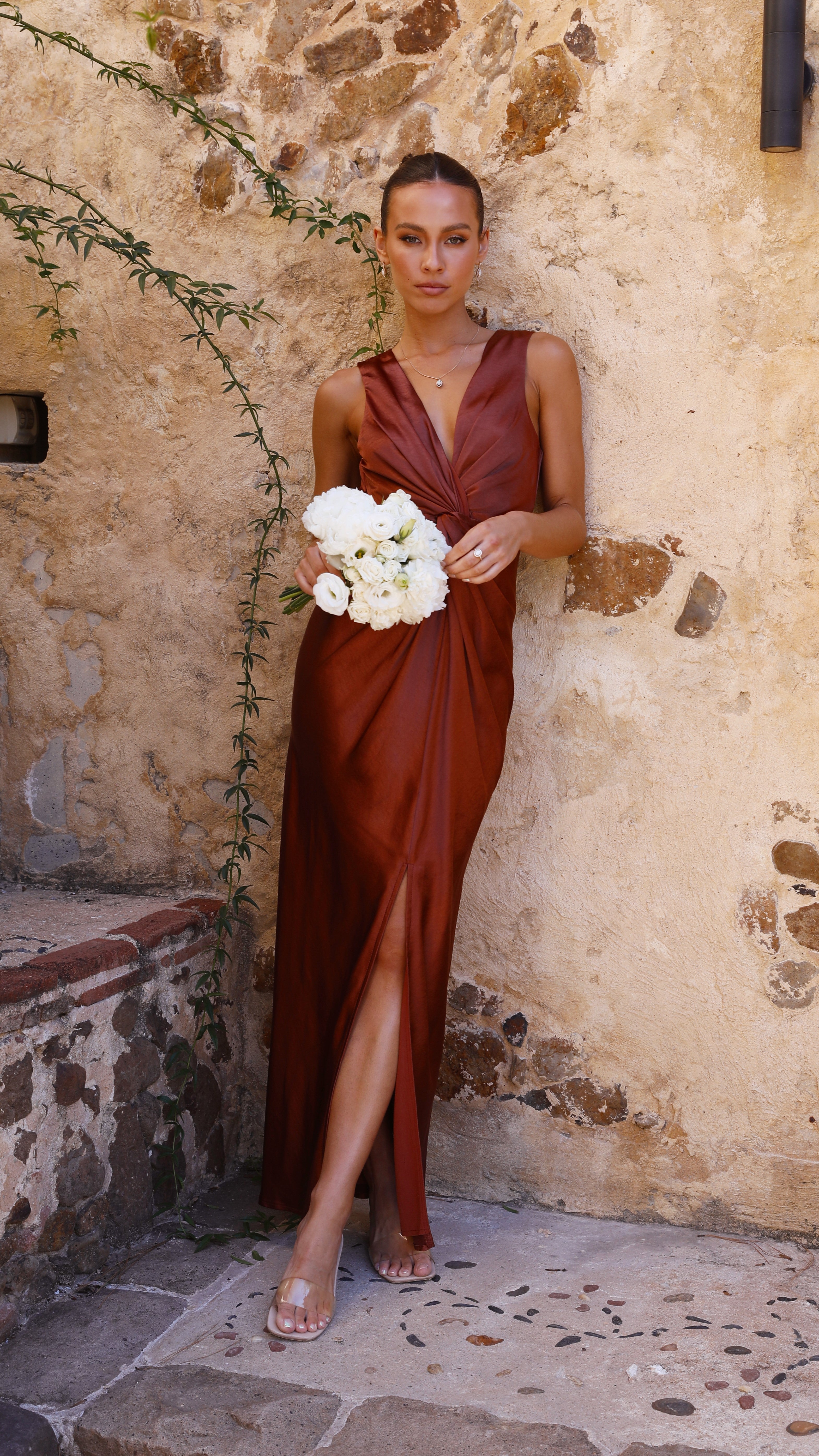 Kikodress - Lucia Maxi Dress - Rust