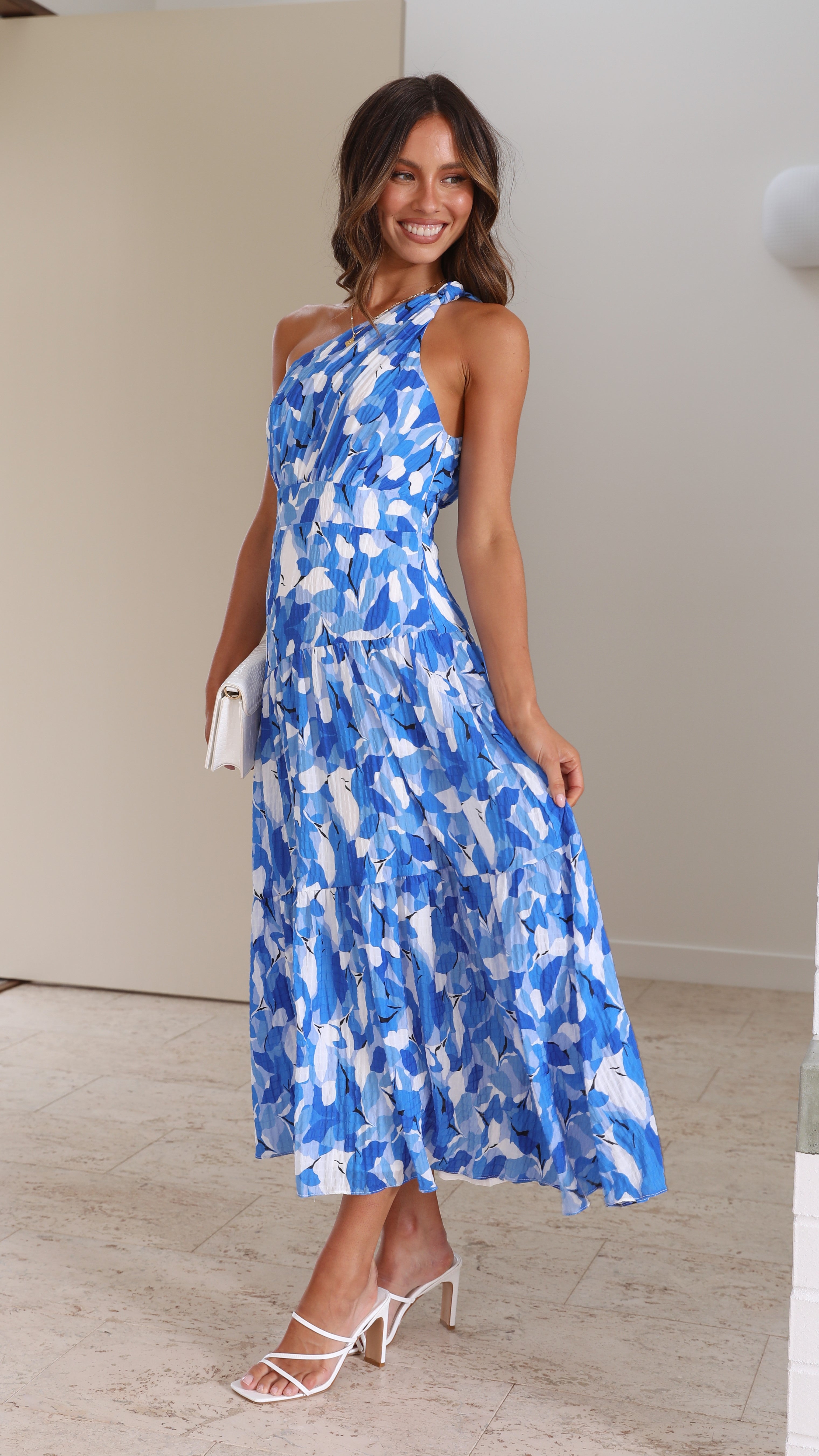 Kikodress - Jayma Maxi Dress - Blue Floral