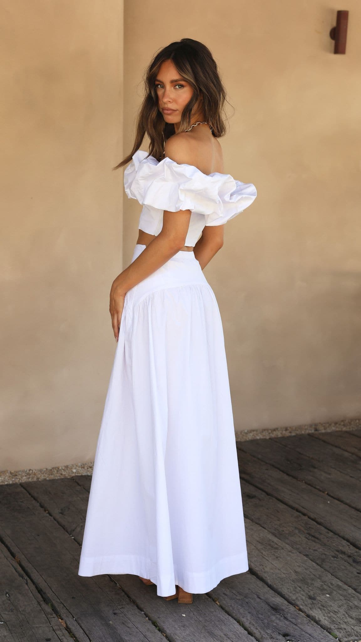 Kikodress - Savannah Maxi Skirt - White