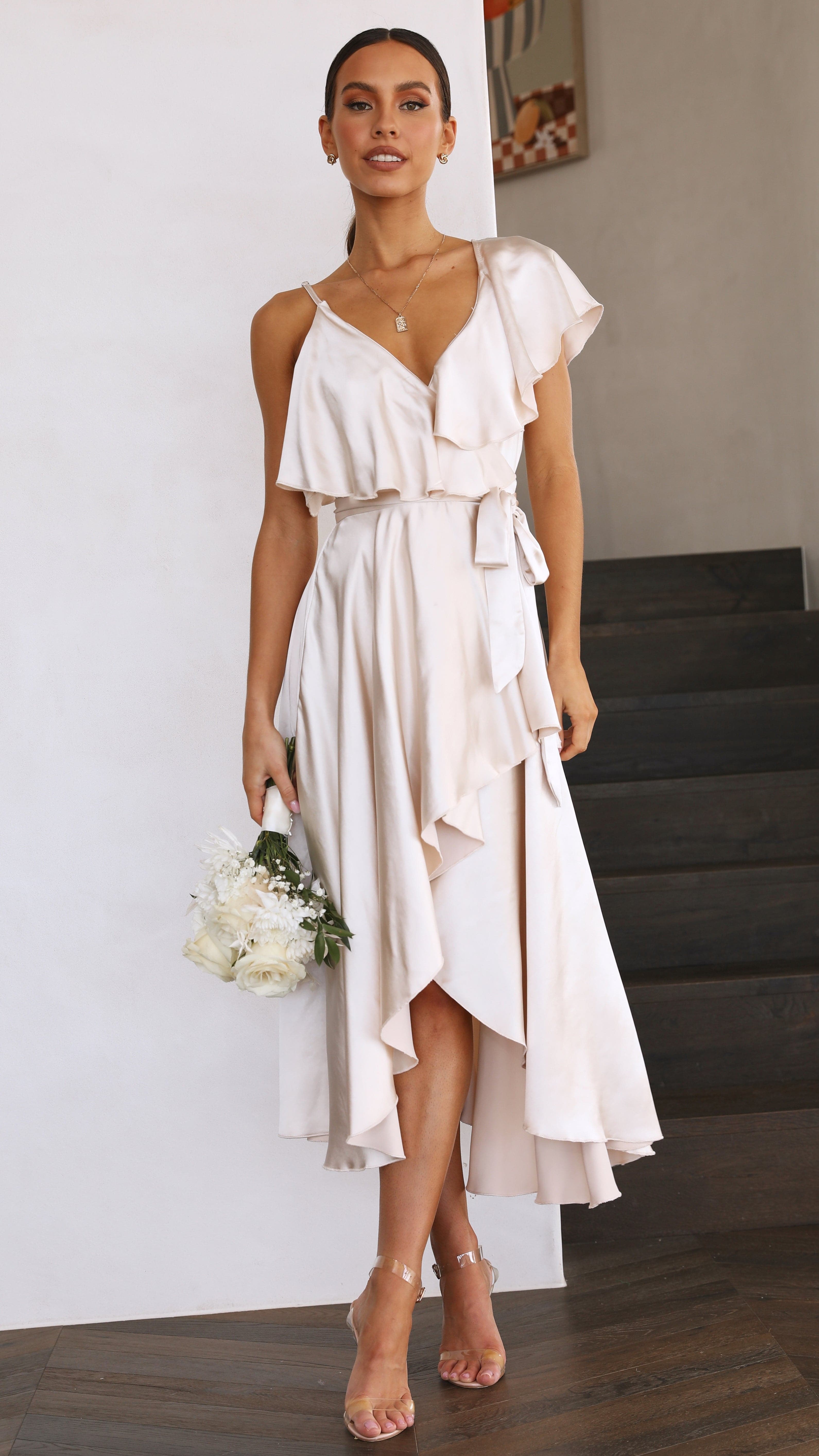 Kikodress - Jacinta Midi Dress - Champagne