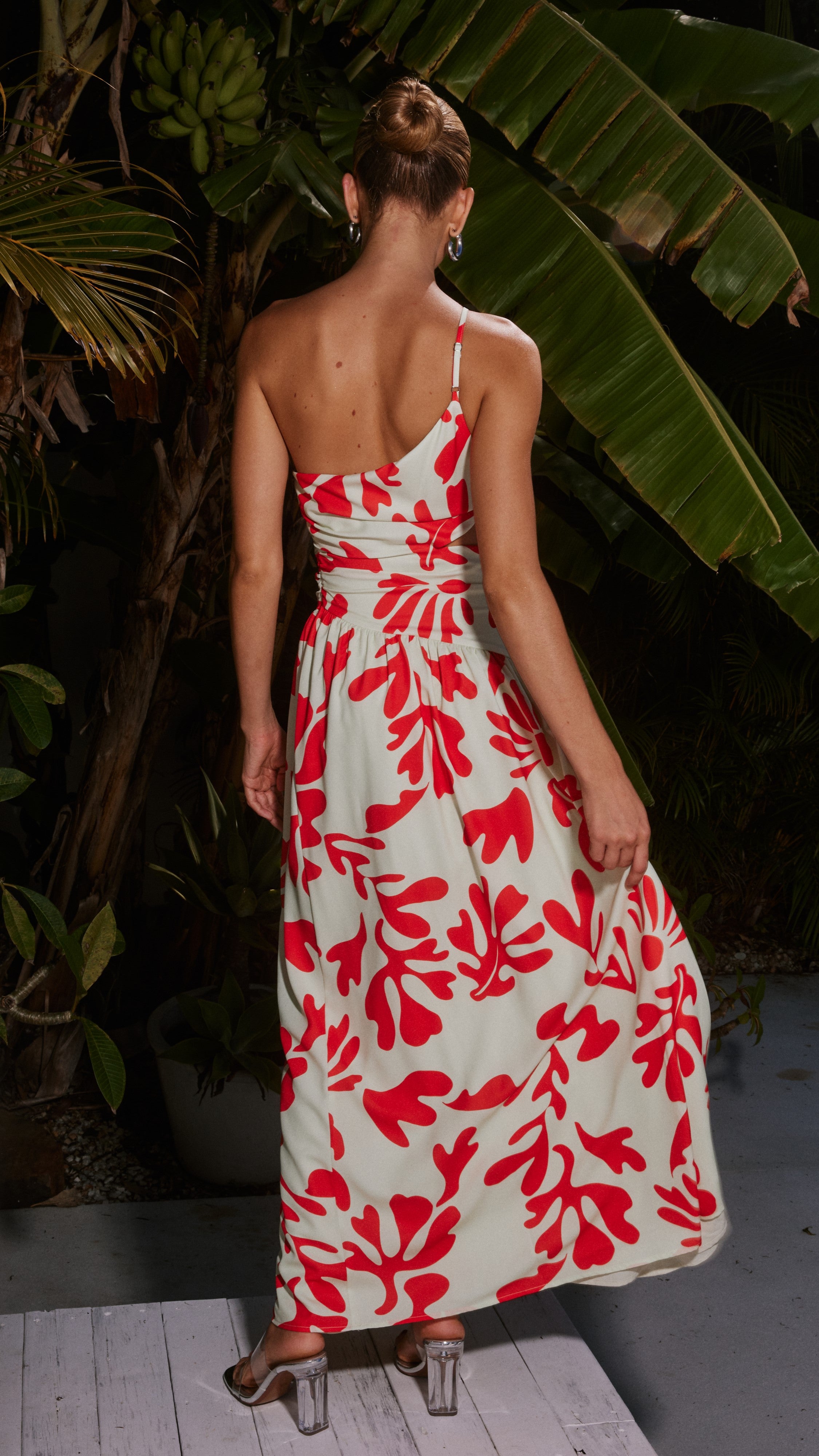 Kikodress - Akeli Maxi Dress - Orange Botanica
