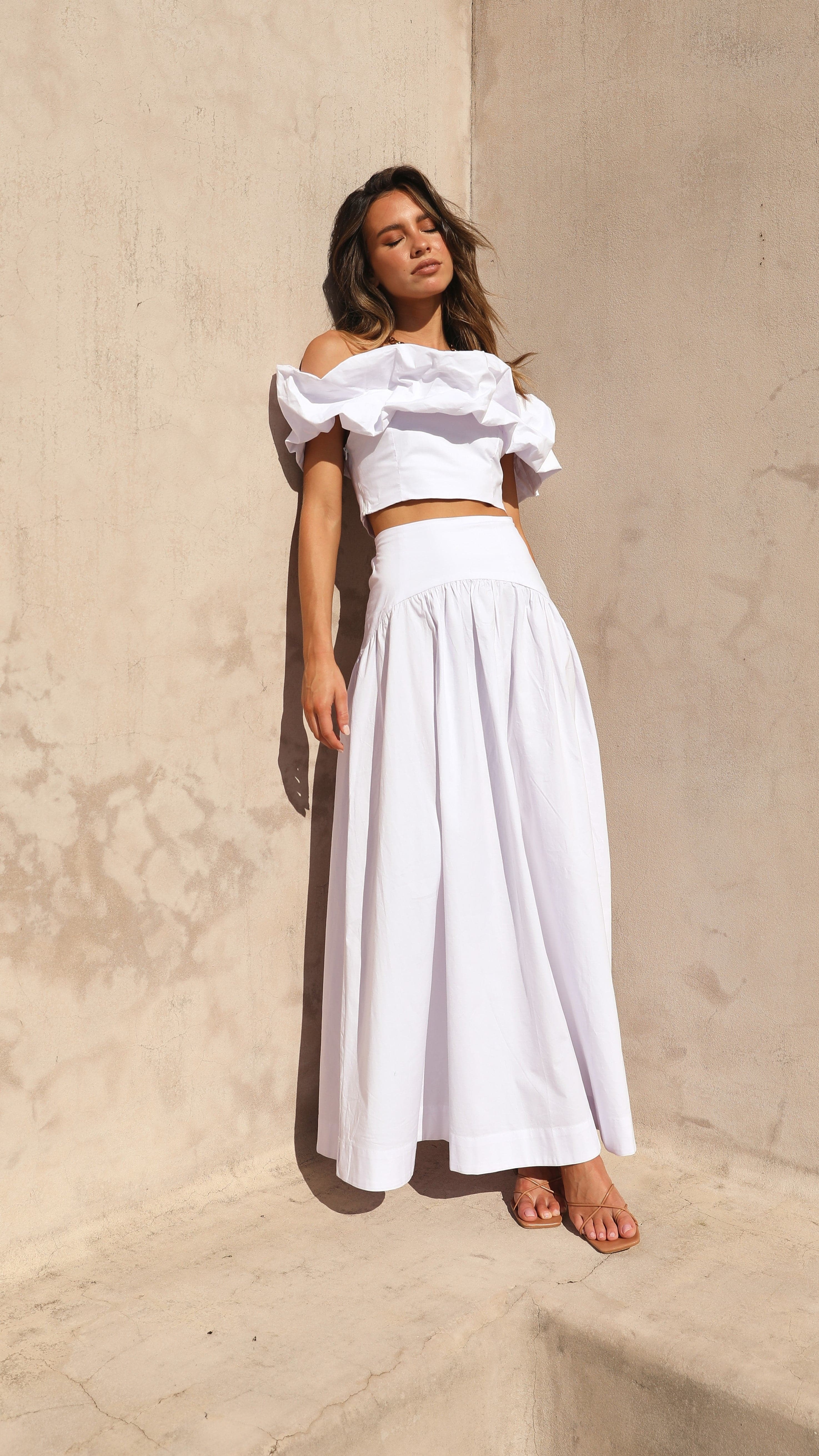 Kikodress - Savannah Maxi Skirt - White