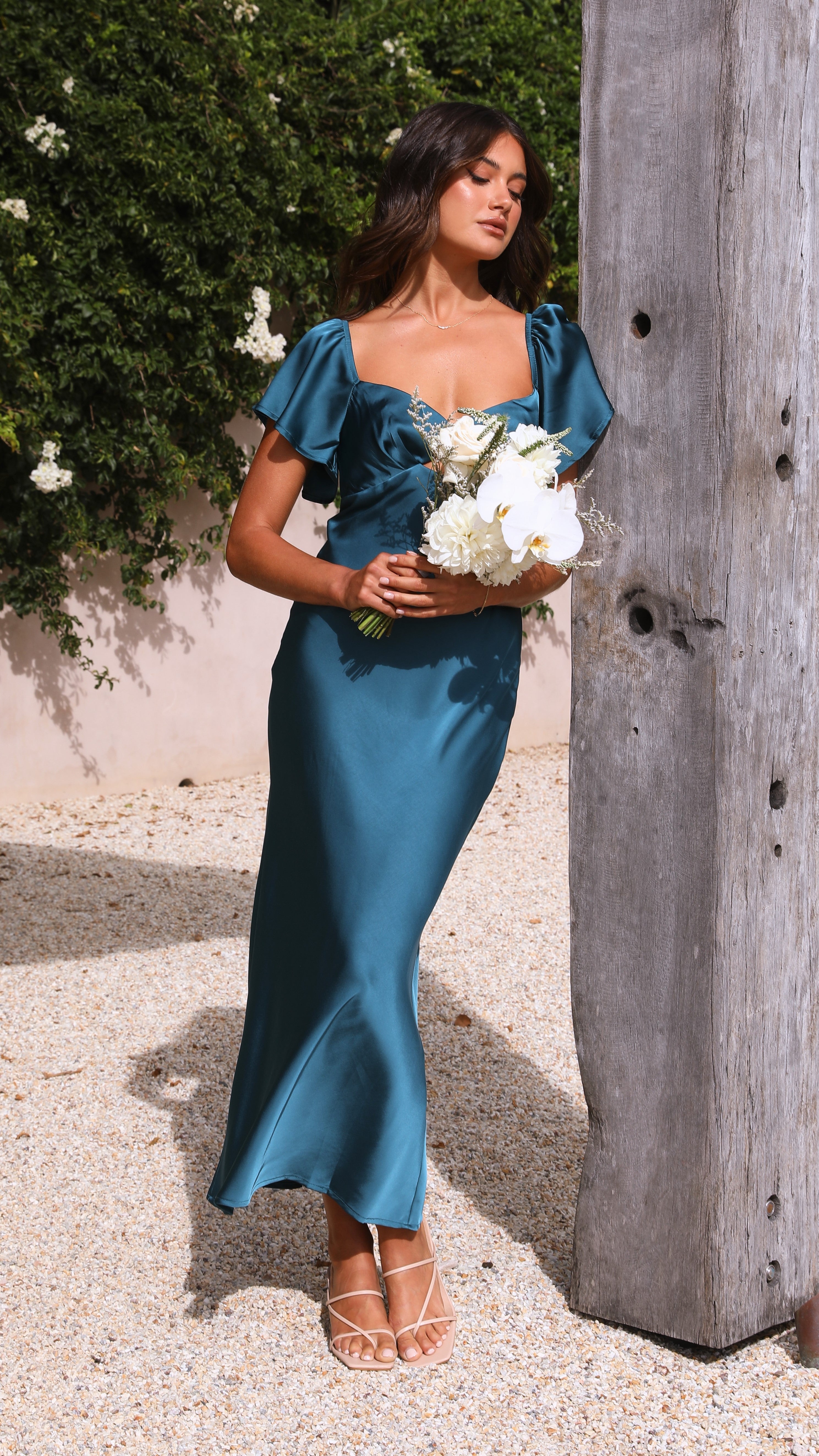 Kikodress - Carmen Midi Dress - Teal