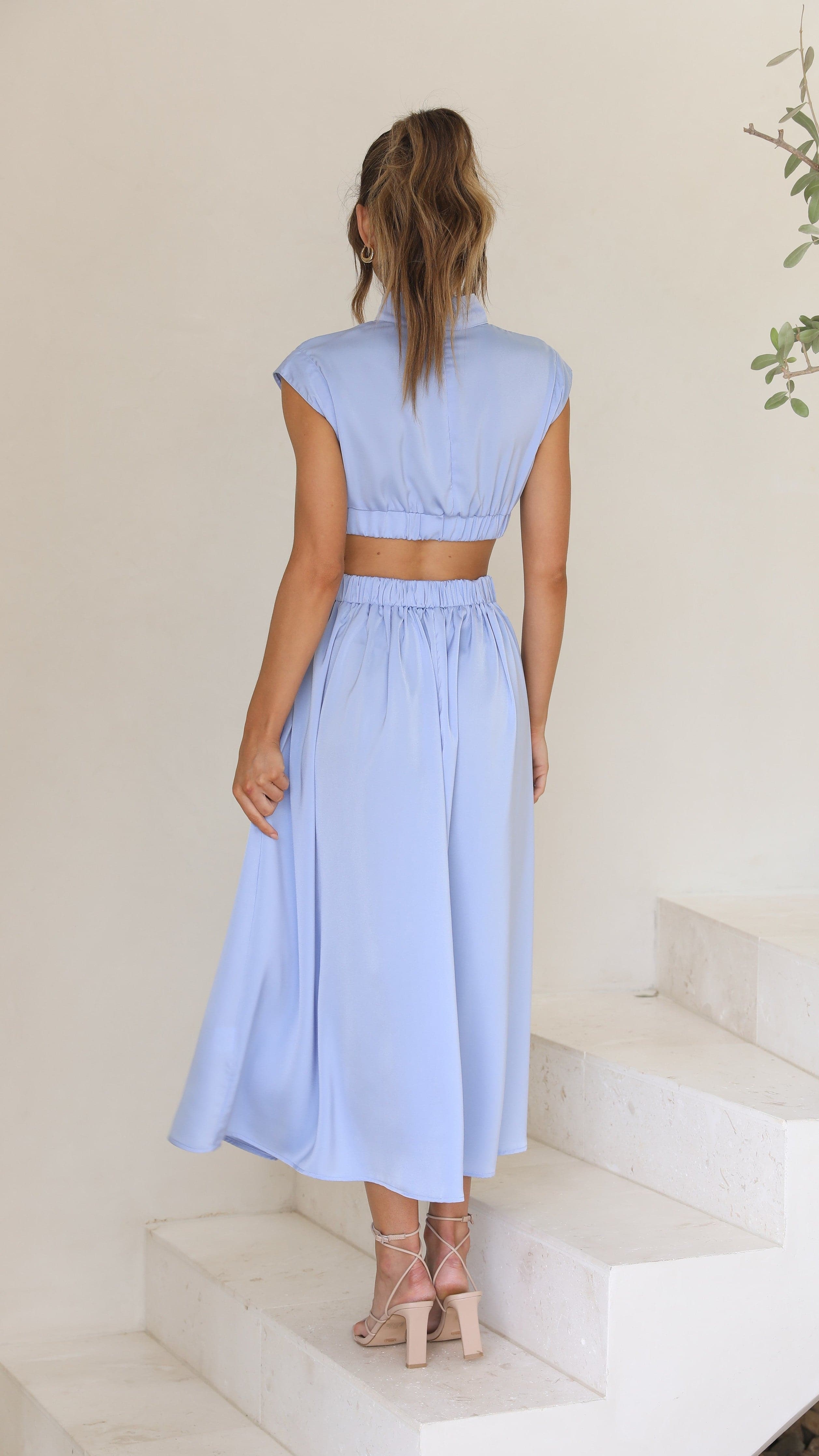 Kikodress - Cindie Midi Dress - Blue