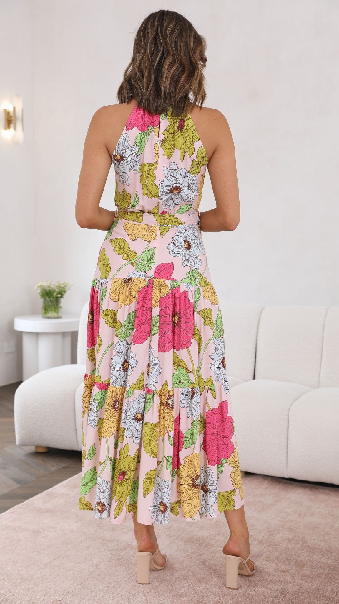 Kikodress - Calueleah Maxi Dress - Pink Floral