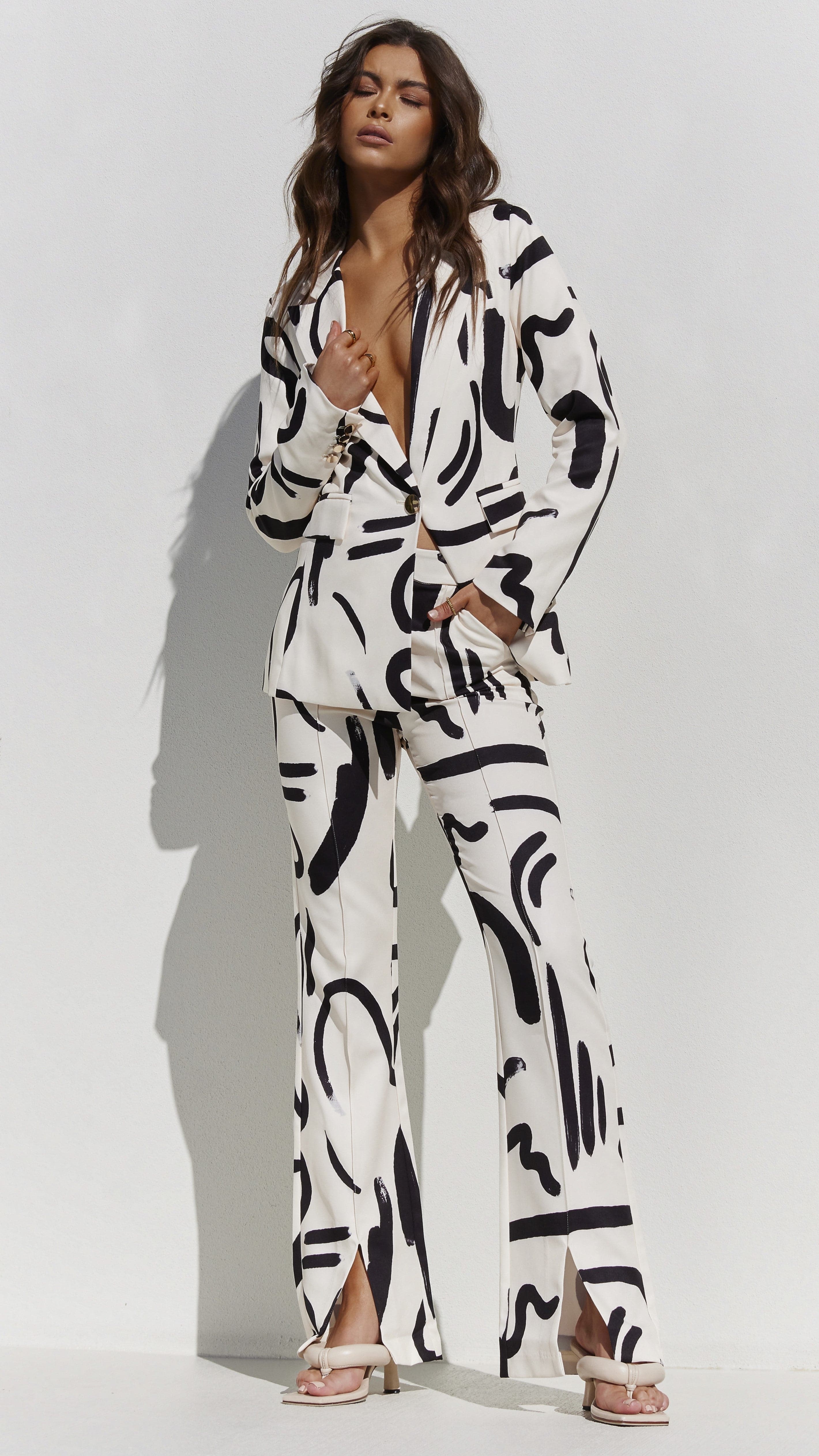 Kikodress - York Blazer - Sand/Black