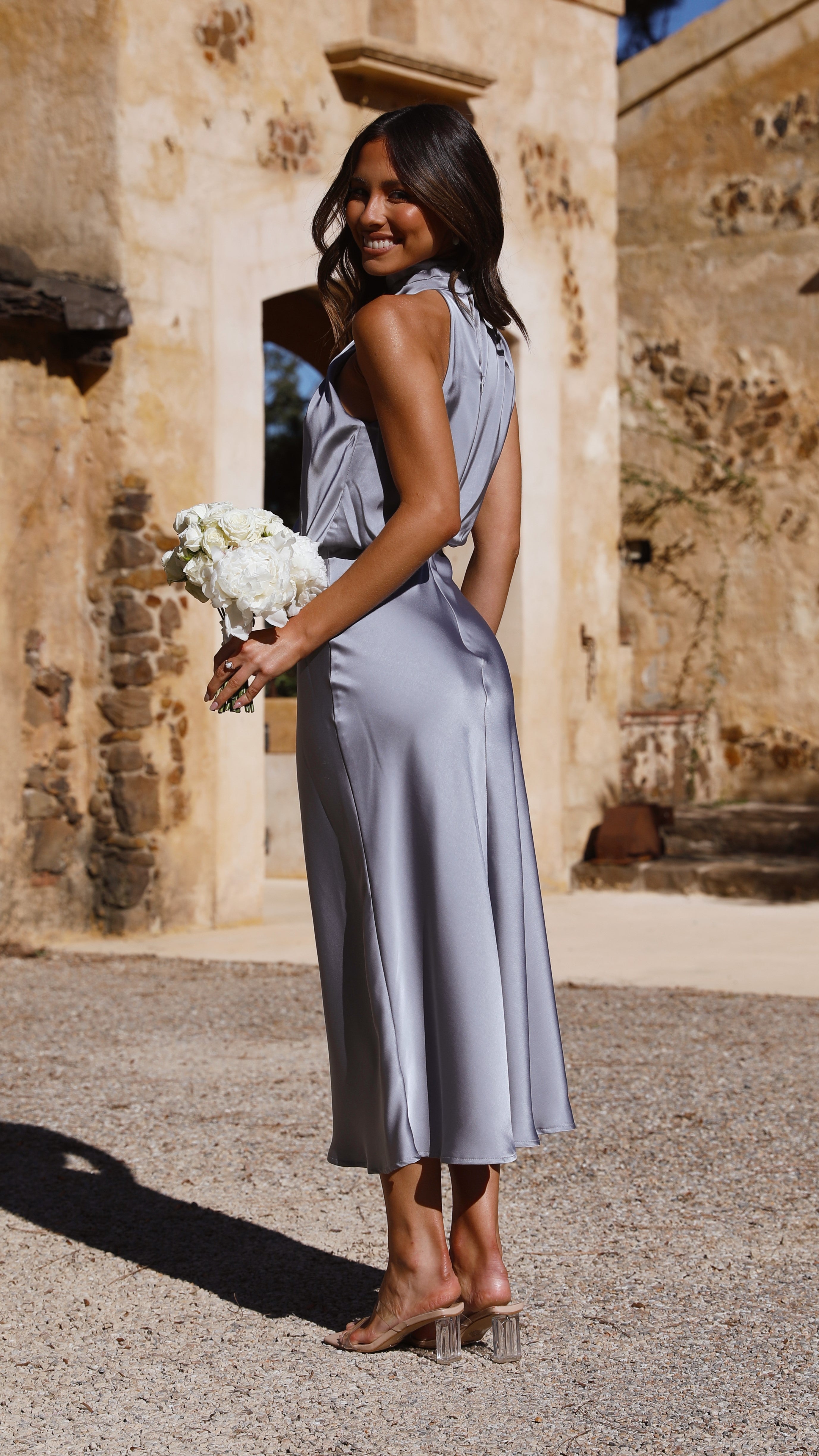 Kikodress - Esther Maxi Dress - Steel Blue