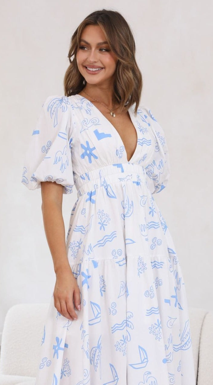 Kikodress - Saimara Maxi Dress - Santorini