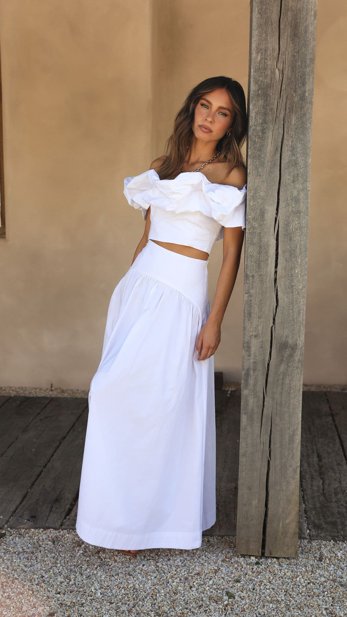Kikodress - Savannah Maxi Skirt - White