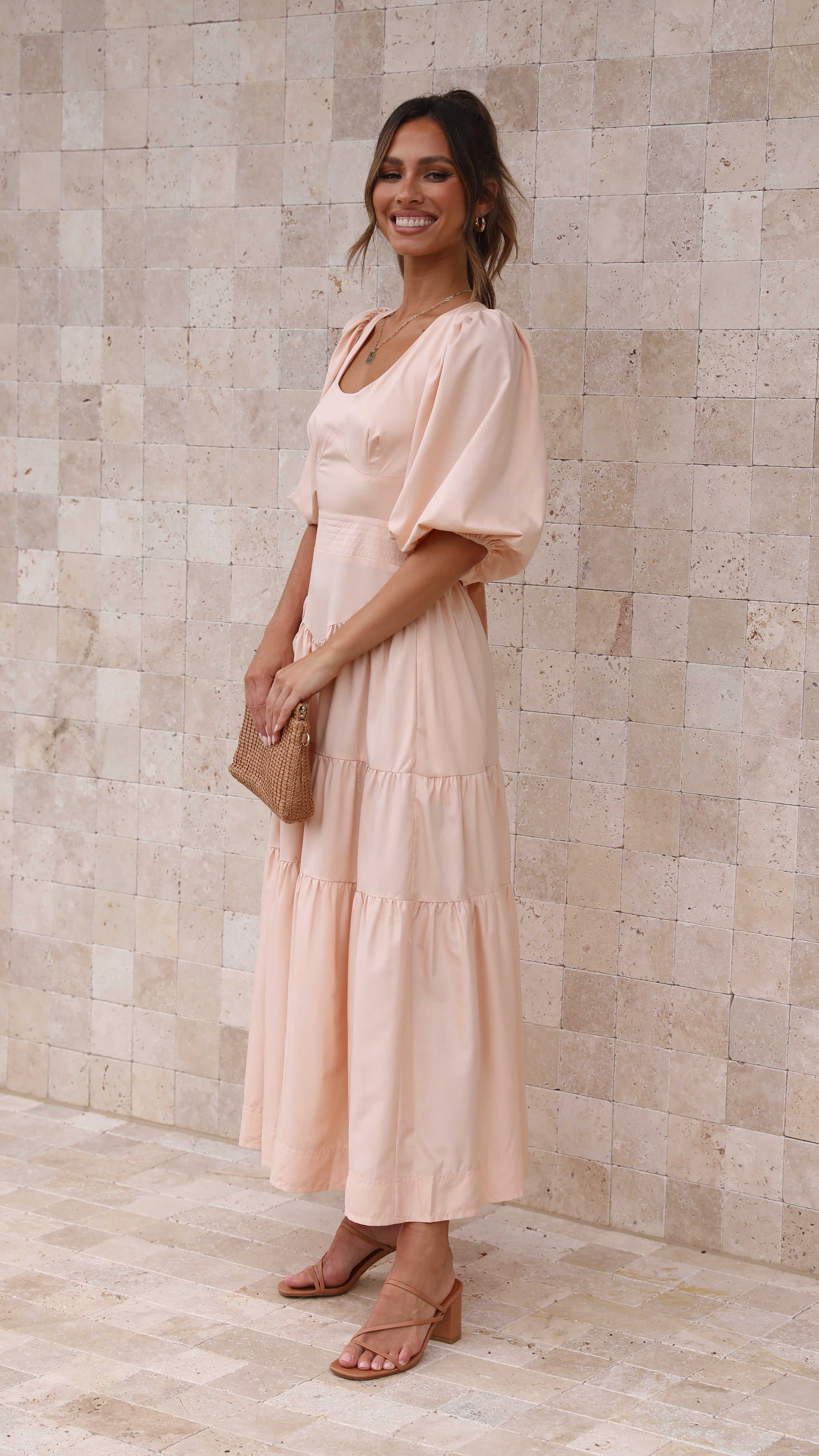 Kikodress - Michella Maxi Dress - Peach