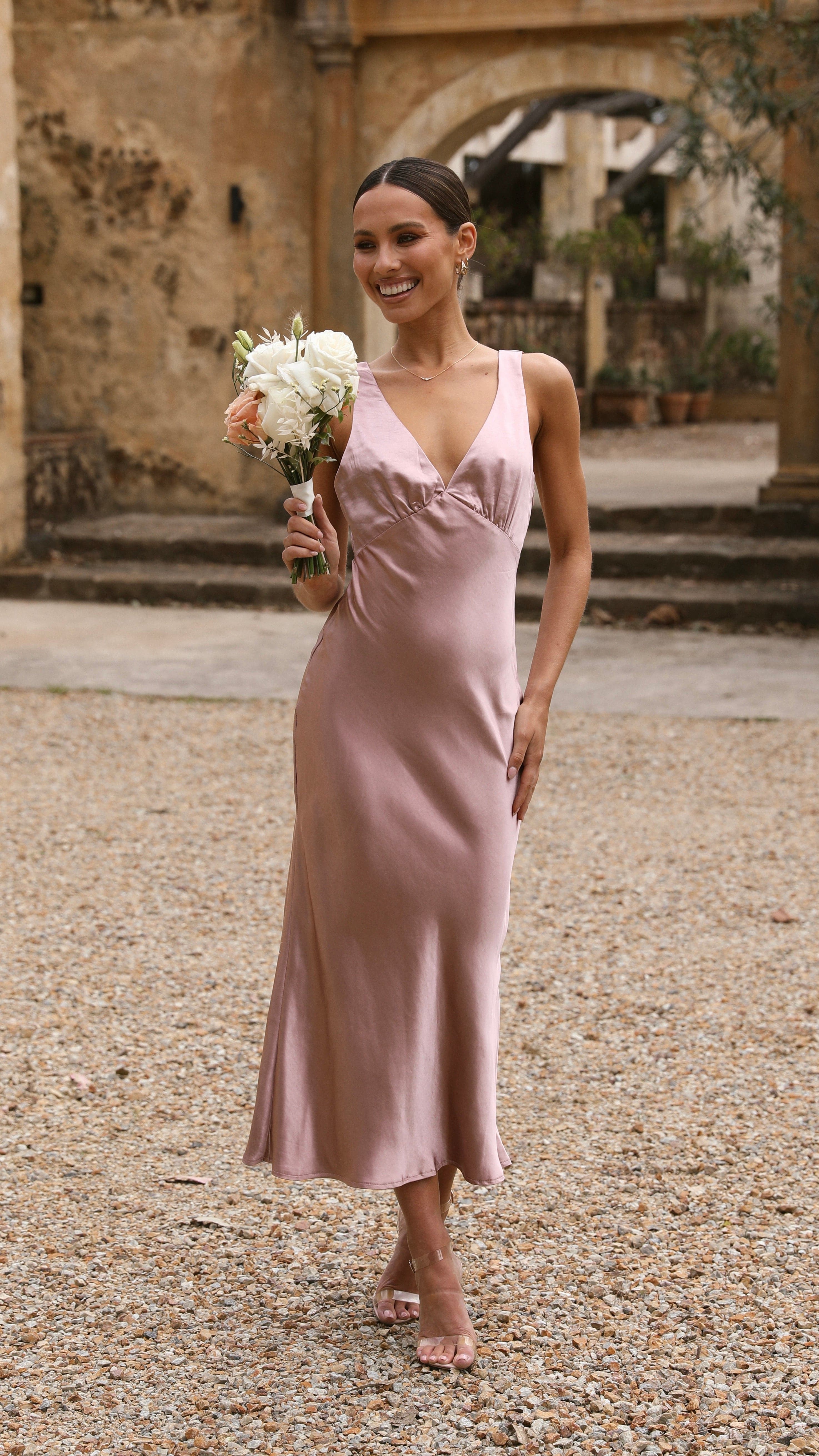 Kikodress - Sammie Maxi Dress - Dusty Pink