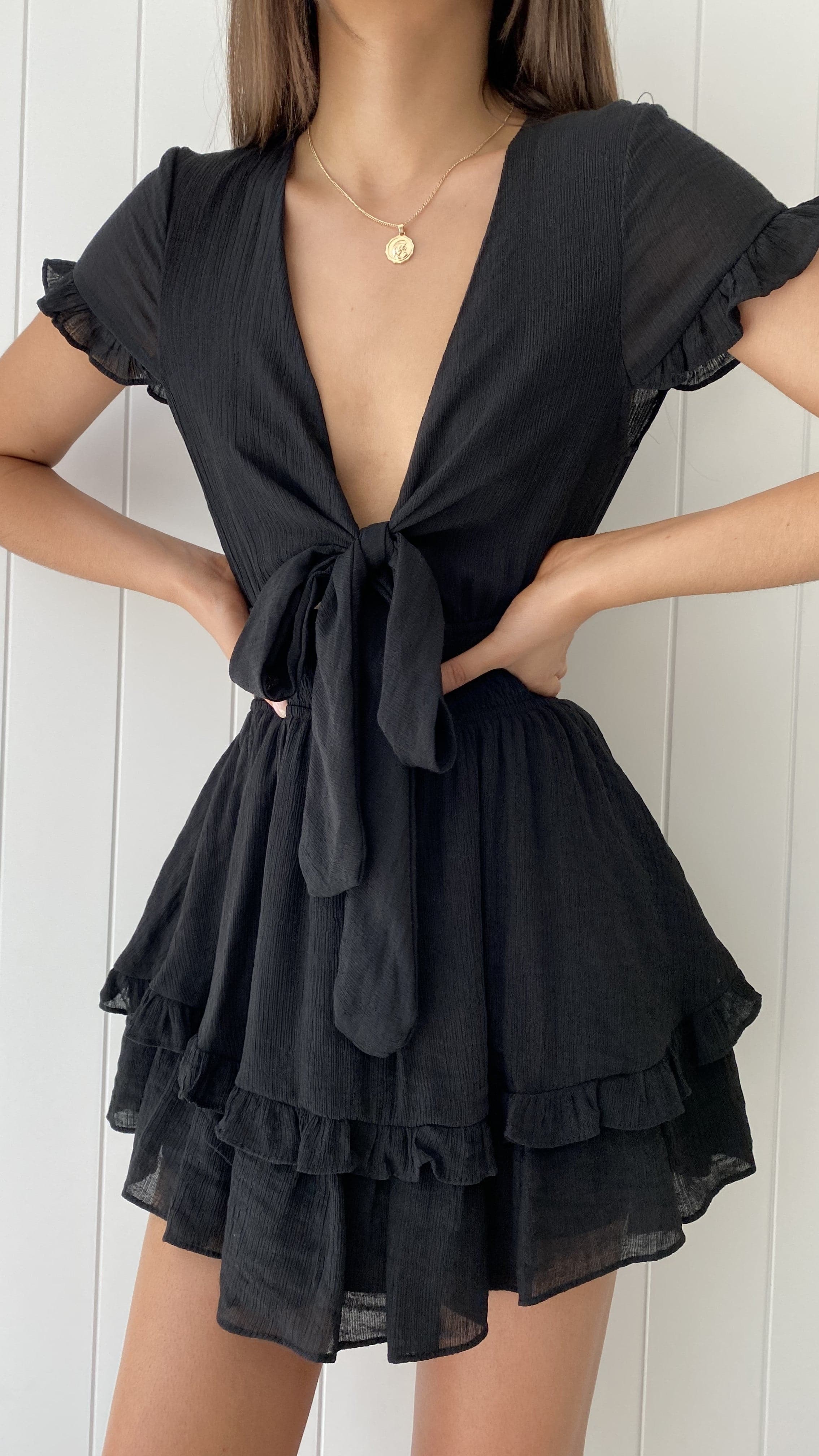 Kikodress - Enchanted Mini Dress - Black