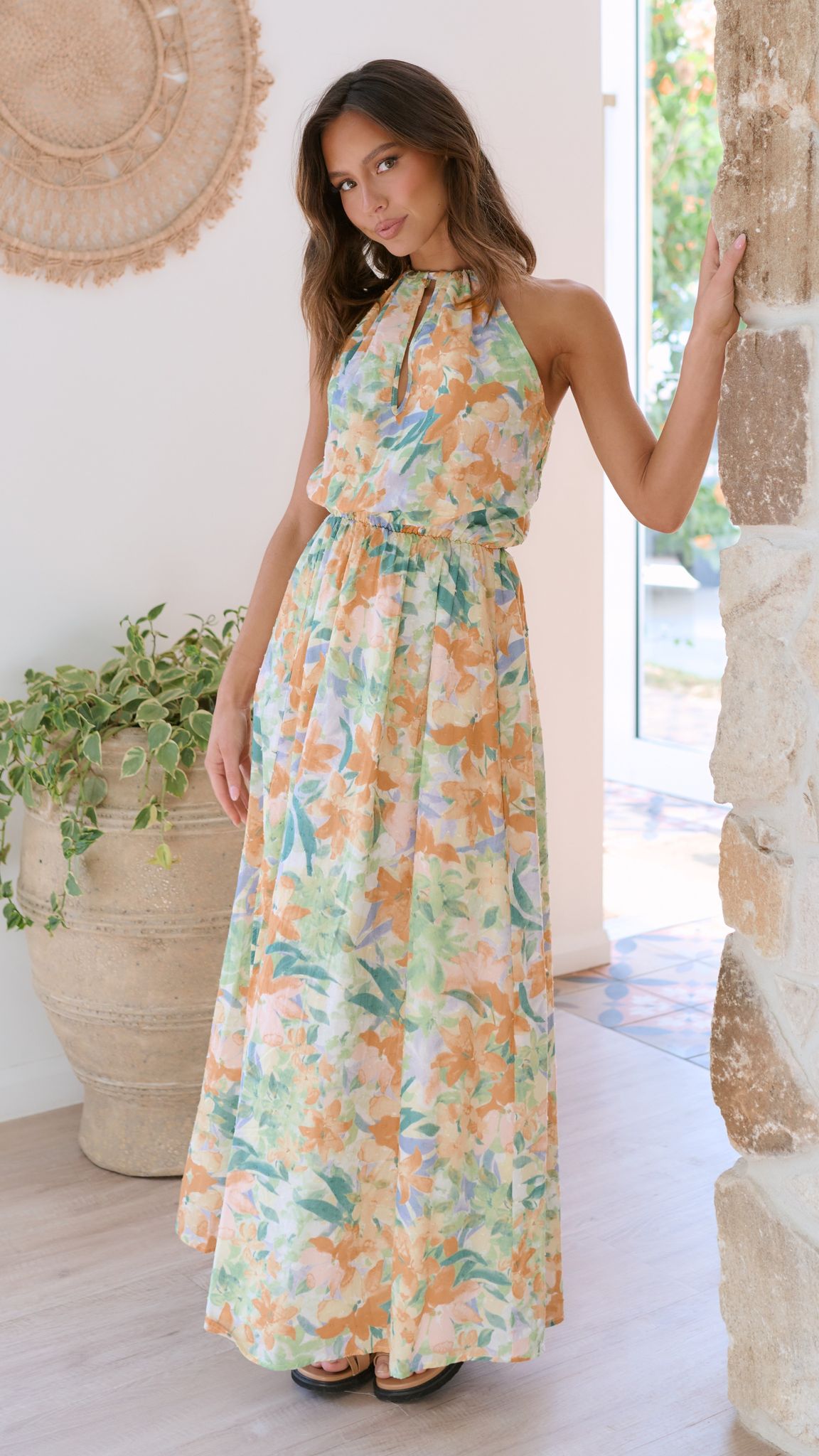 Kikodress - Micah Maxi Dress - Wildflowers Print
