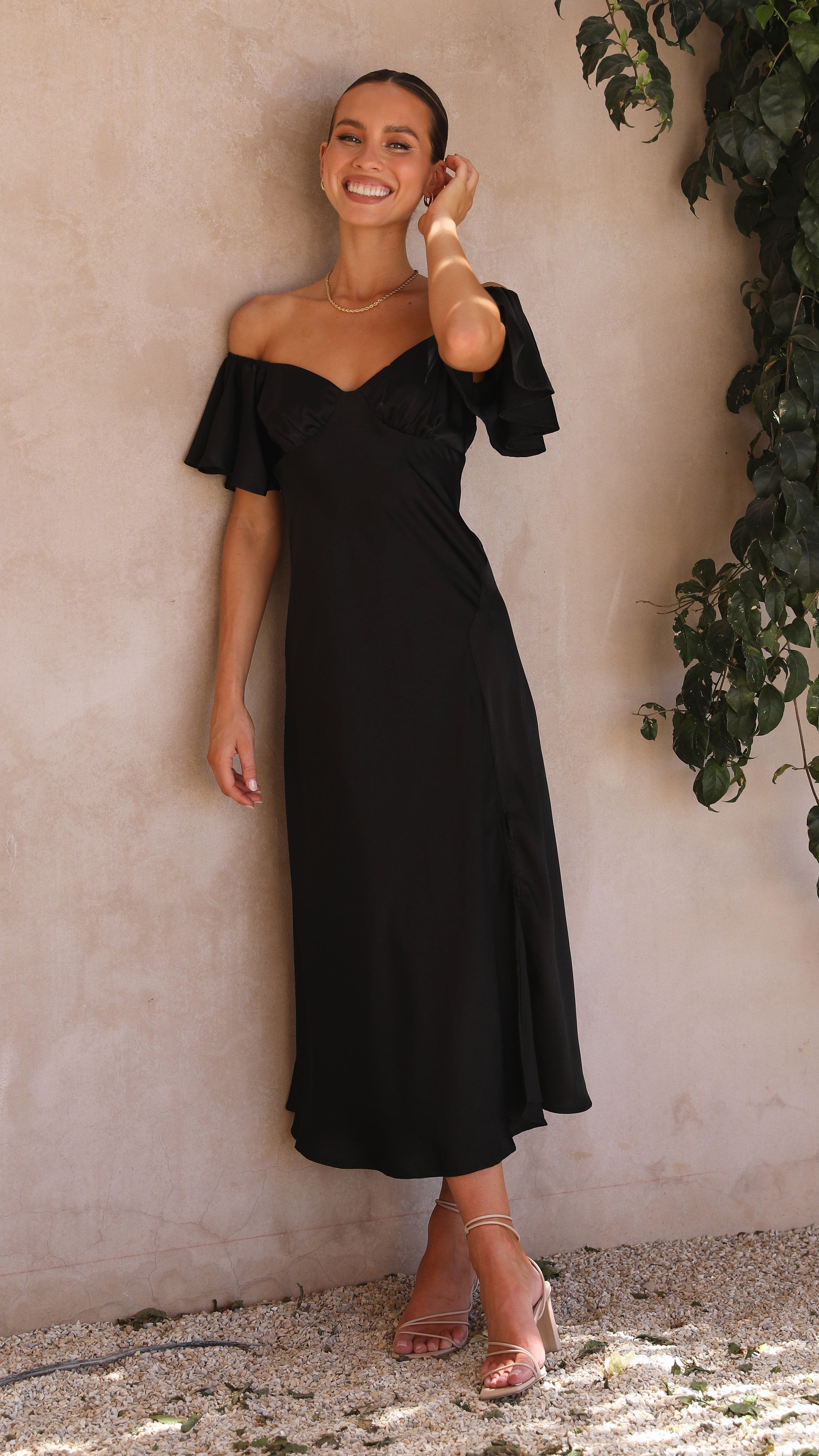 Kikodress - Louisa Midi Dress - Black