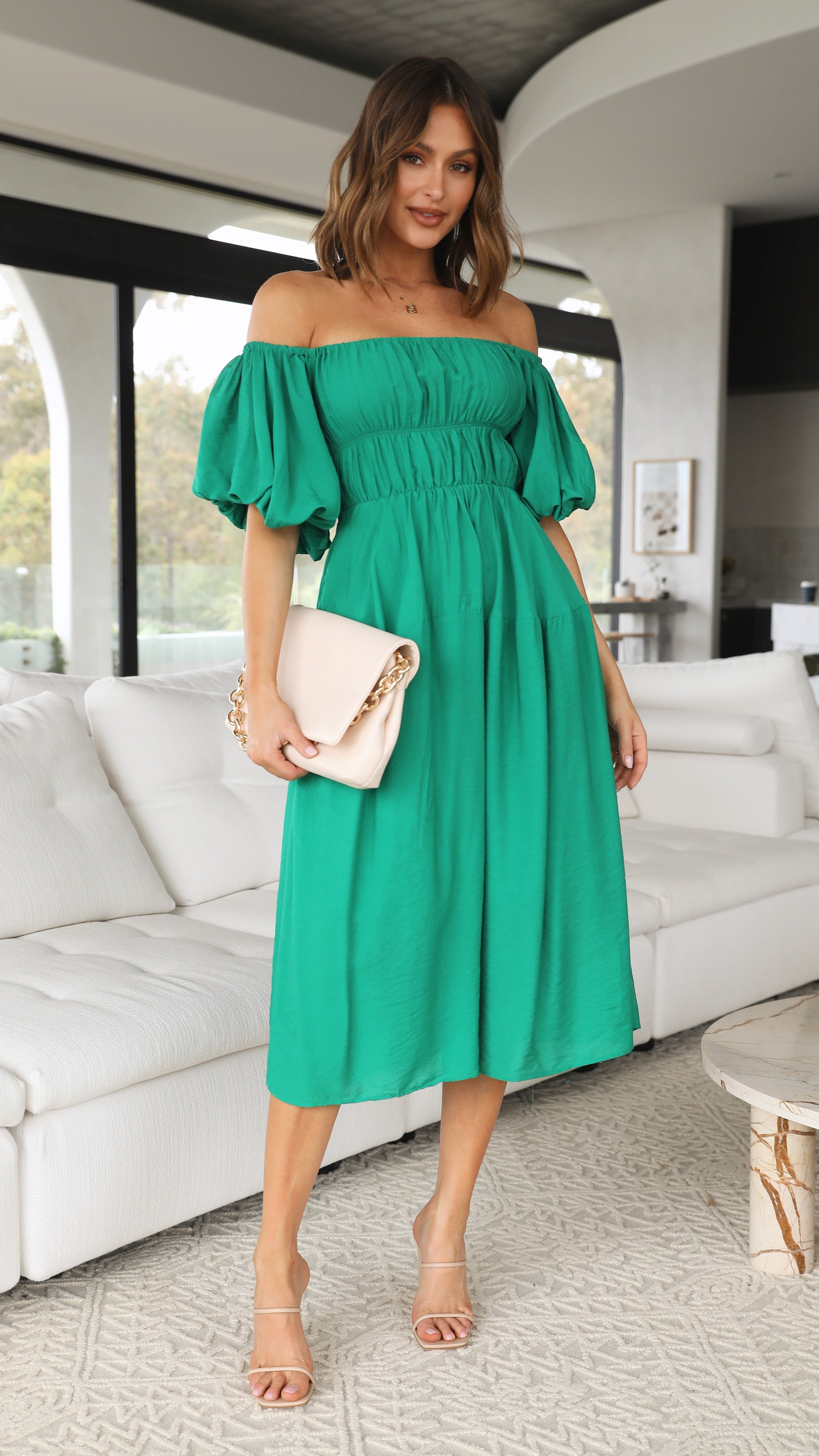 Kikodress - Paiva Midi Dress - Green