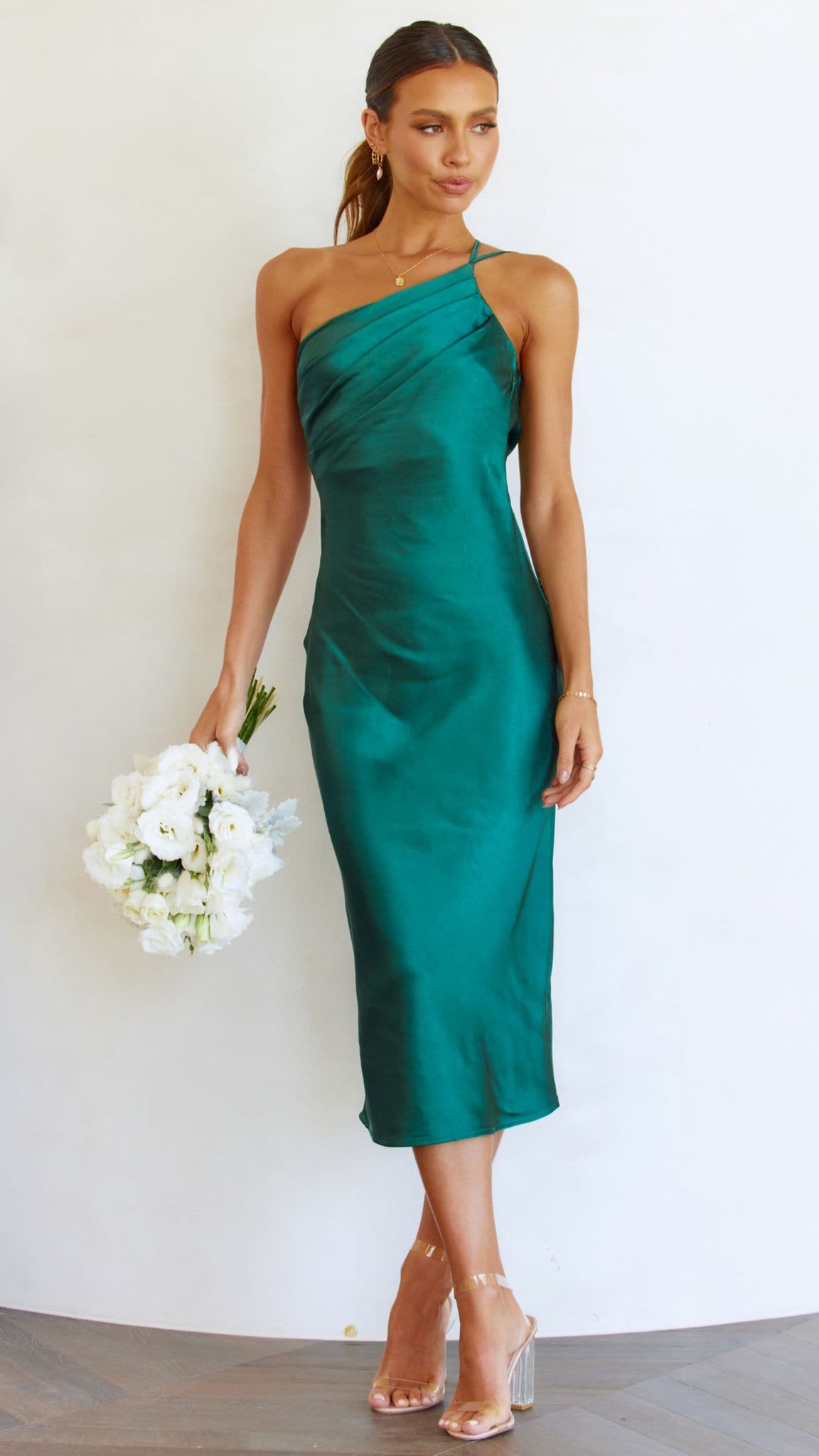 Kikodress - Josephina Midi Dress - Emerald Green