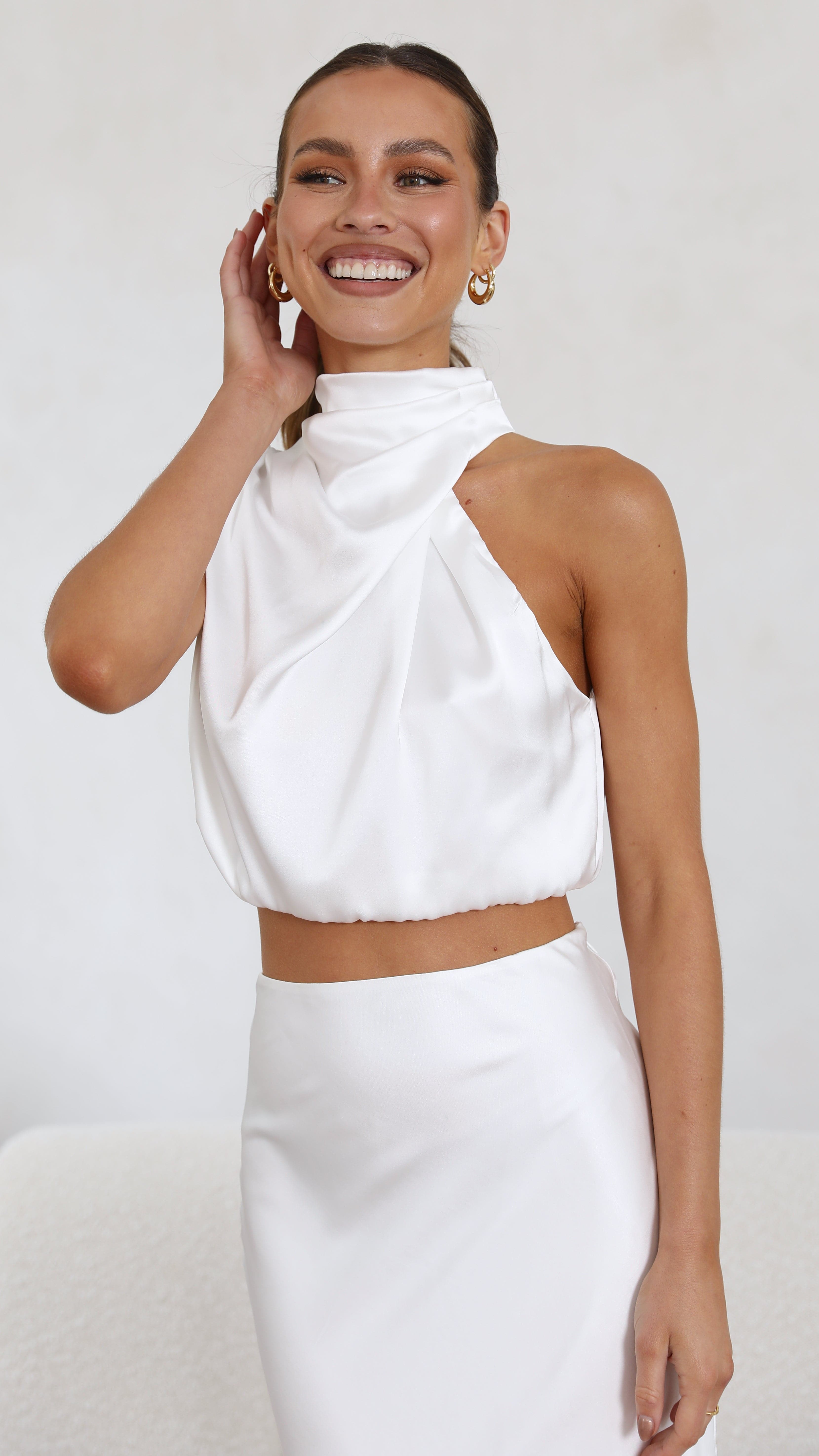 Kikodress - Esther Top - White