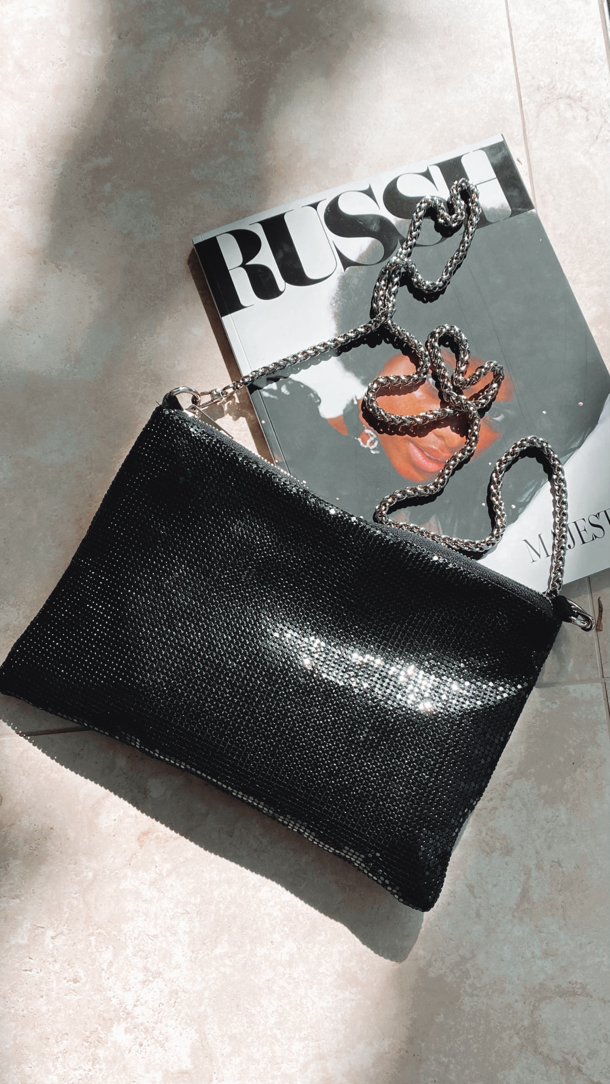 Kikodress - Chain Mesh Bag - Black