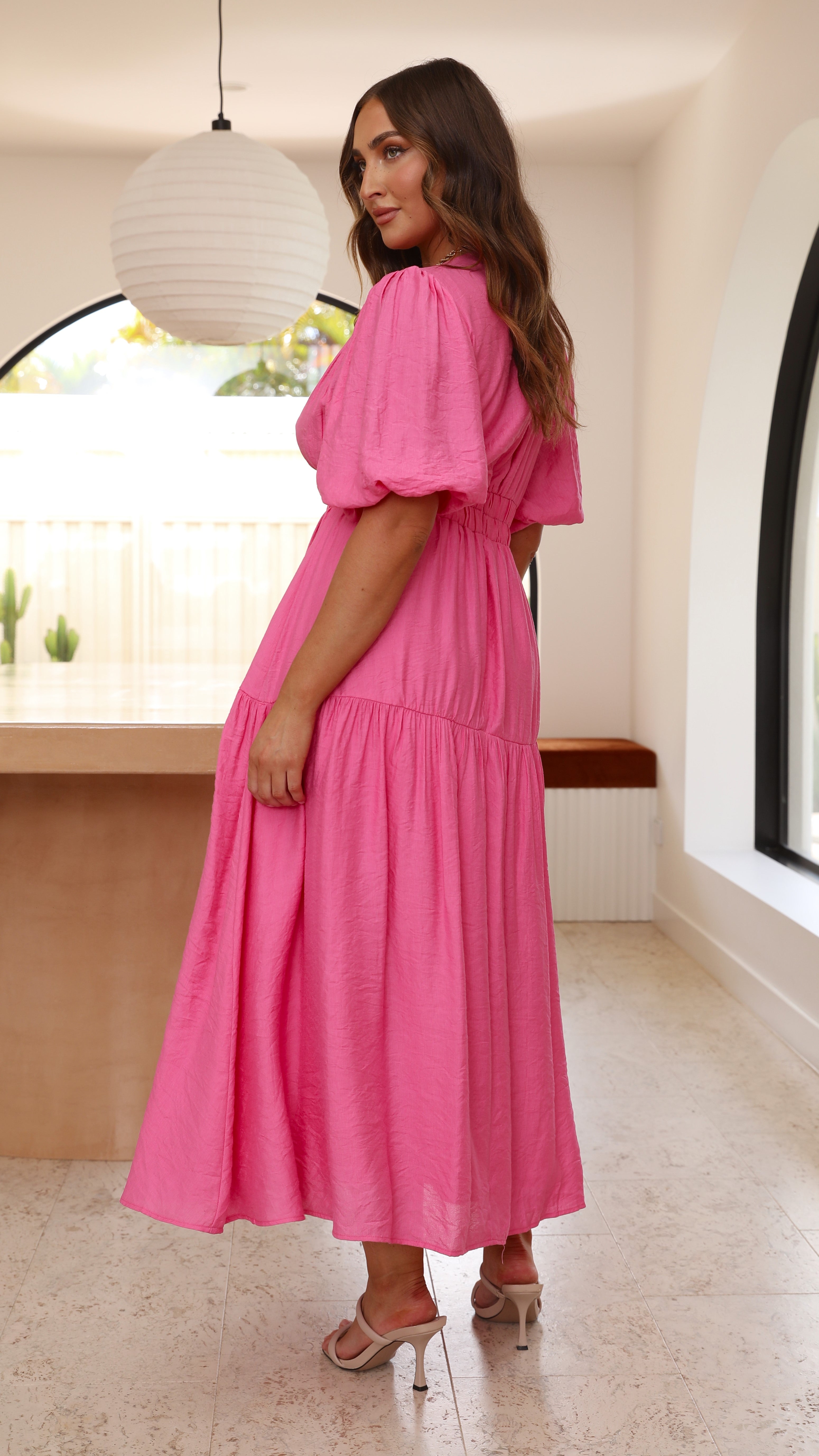 Kikodress - Erin Midi Dress - Pink