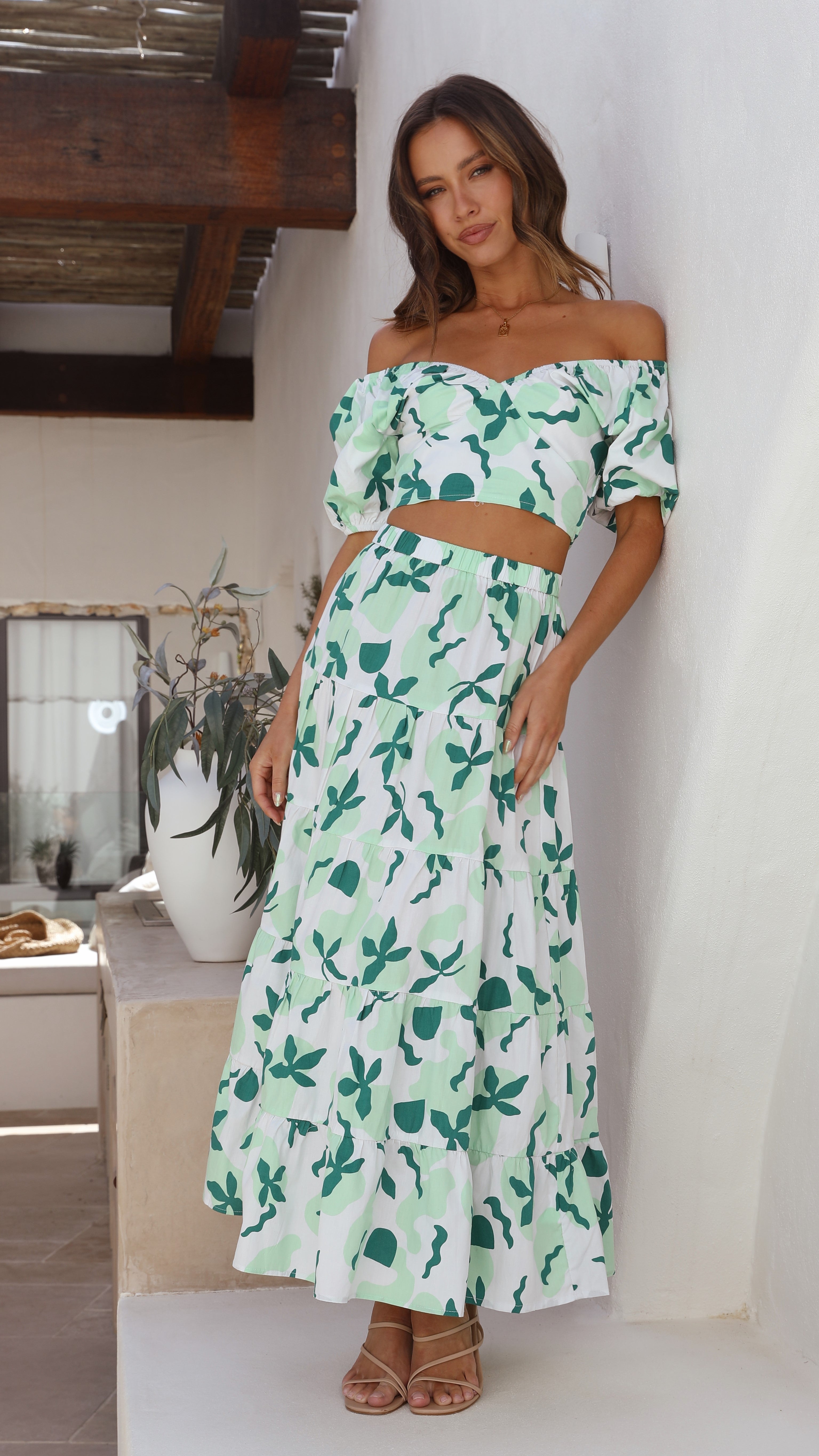 Kikodress - Karmen Maxi Skirt - Green