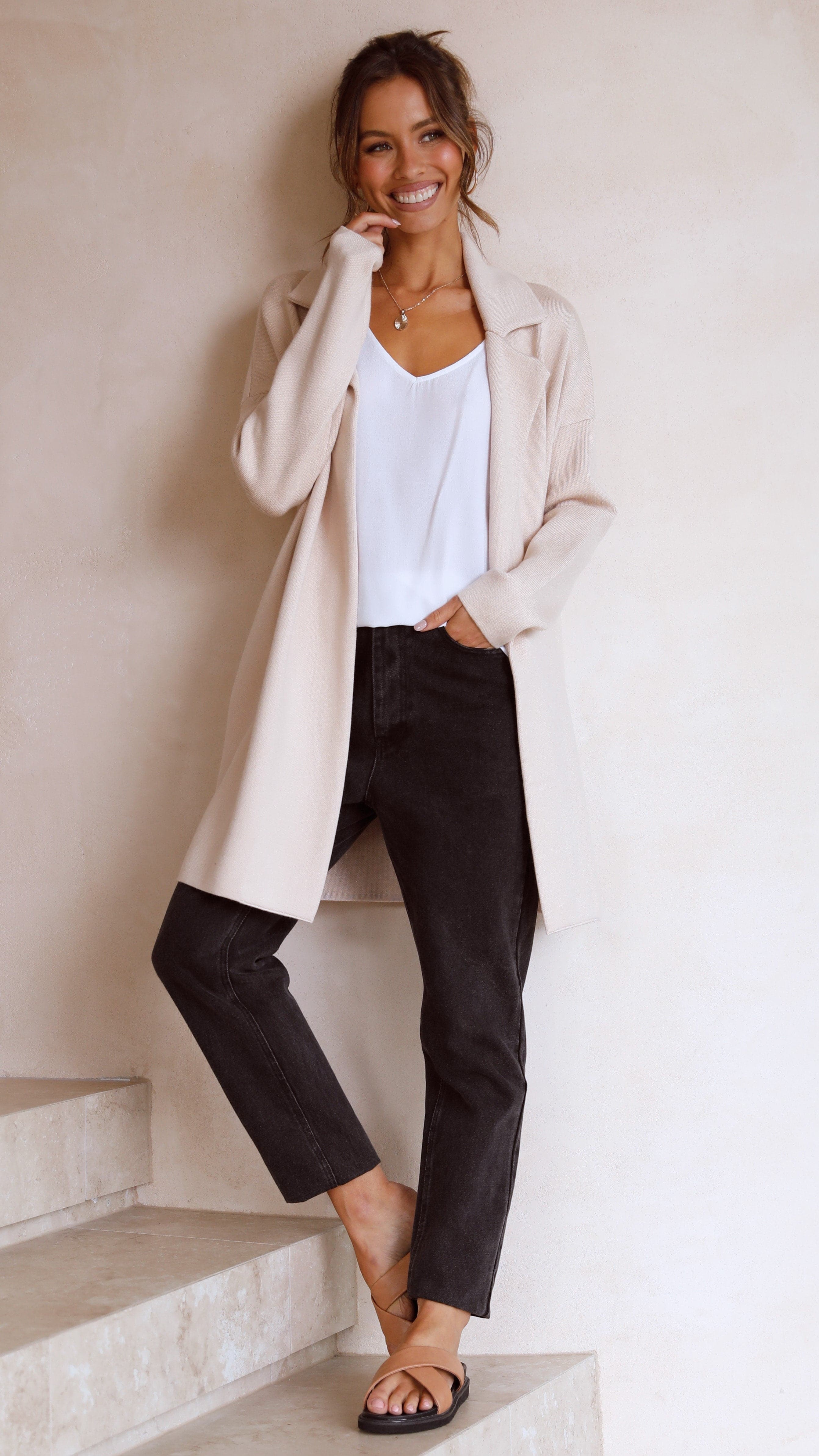 Kikodress - Zuzu Coatigan - Oatmeal