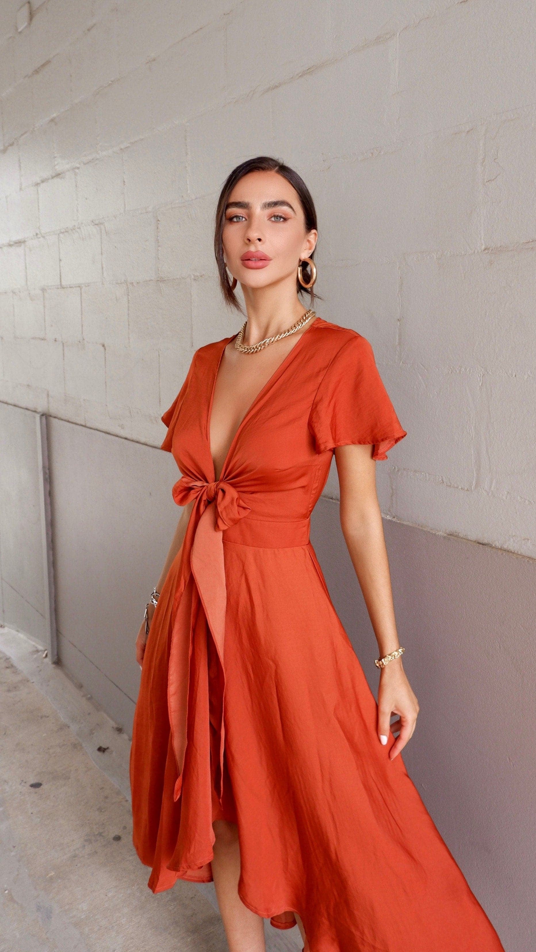 Kikodress - Sunny Daze Dress - Rust