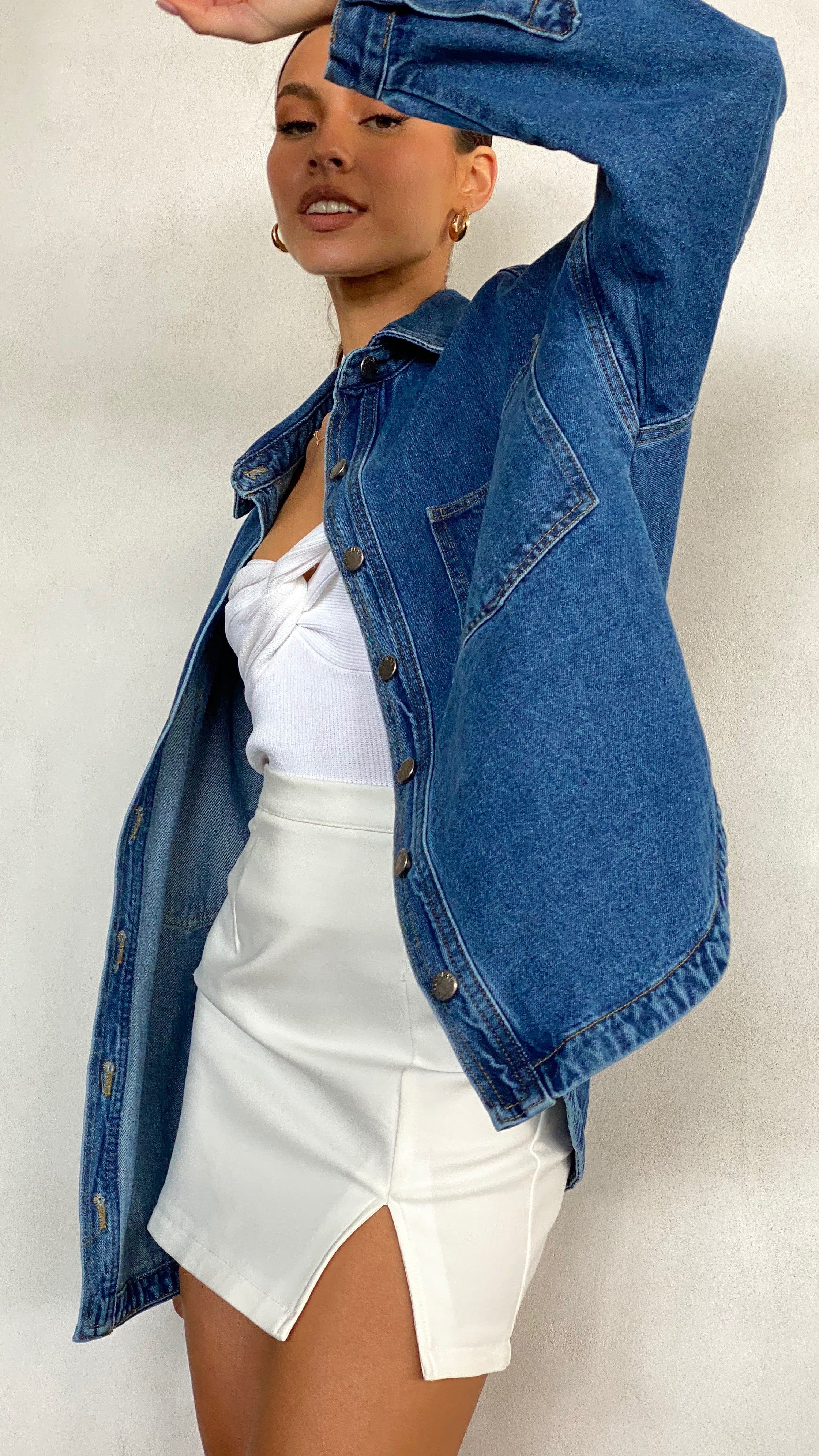 Kikodress - Ensley Denim Jacket - Dark Denim