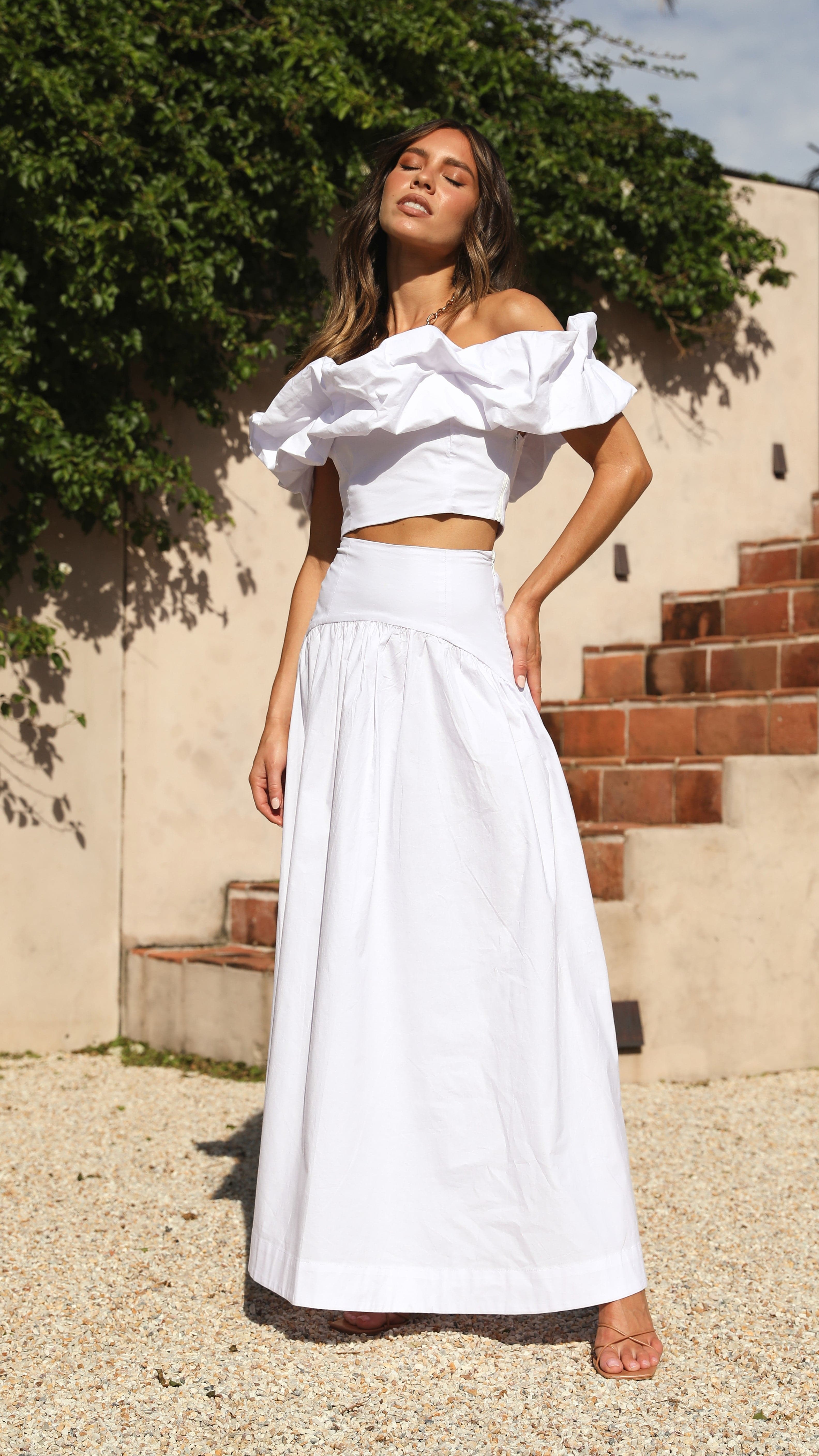 Kikodress - Savannah Maxi Skirt - White
