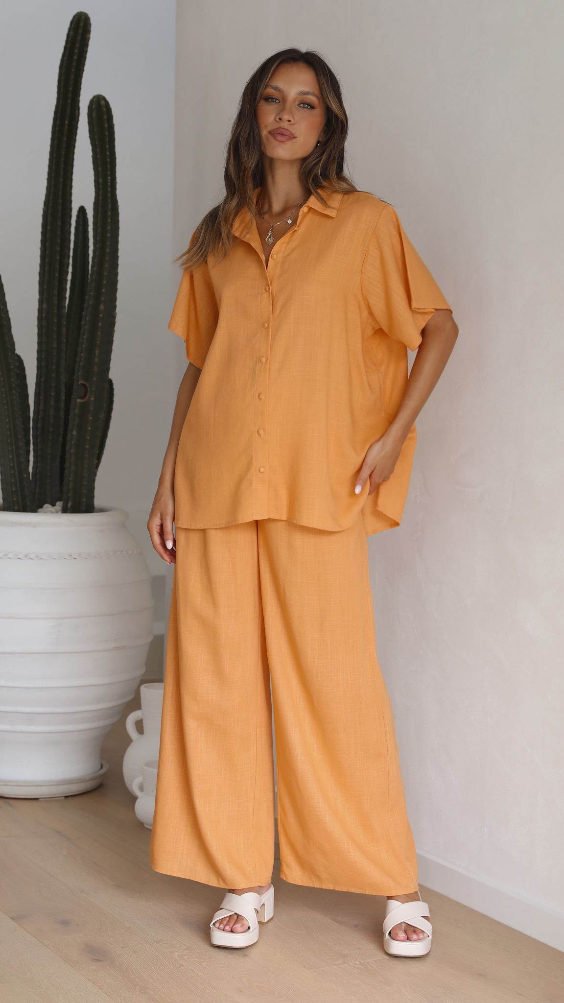 Kikodress - Pablo Top - Sunset Orange
