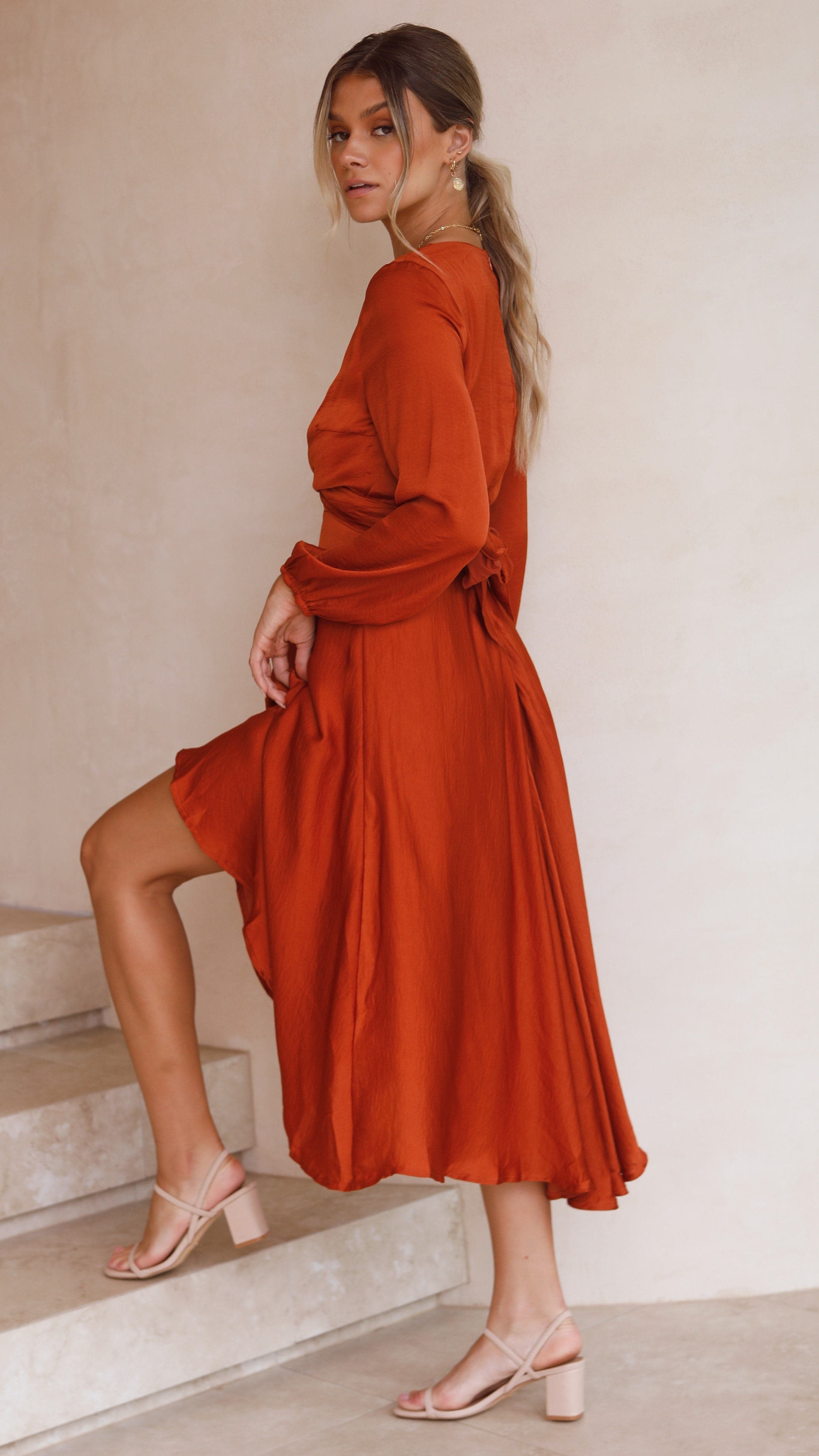 Kikodress - Starry Nights Dress - Rust