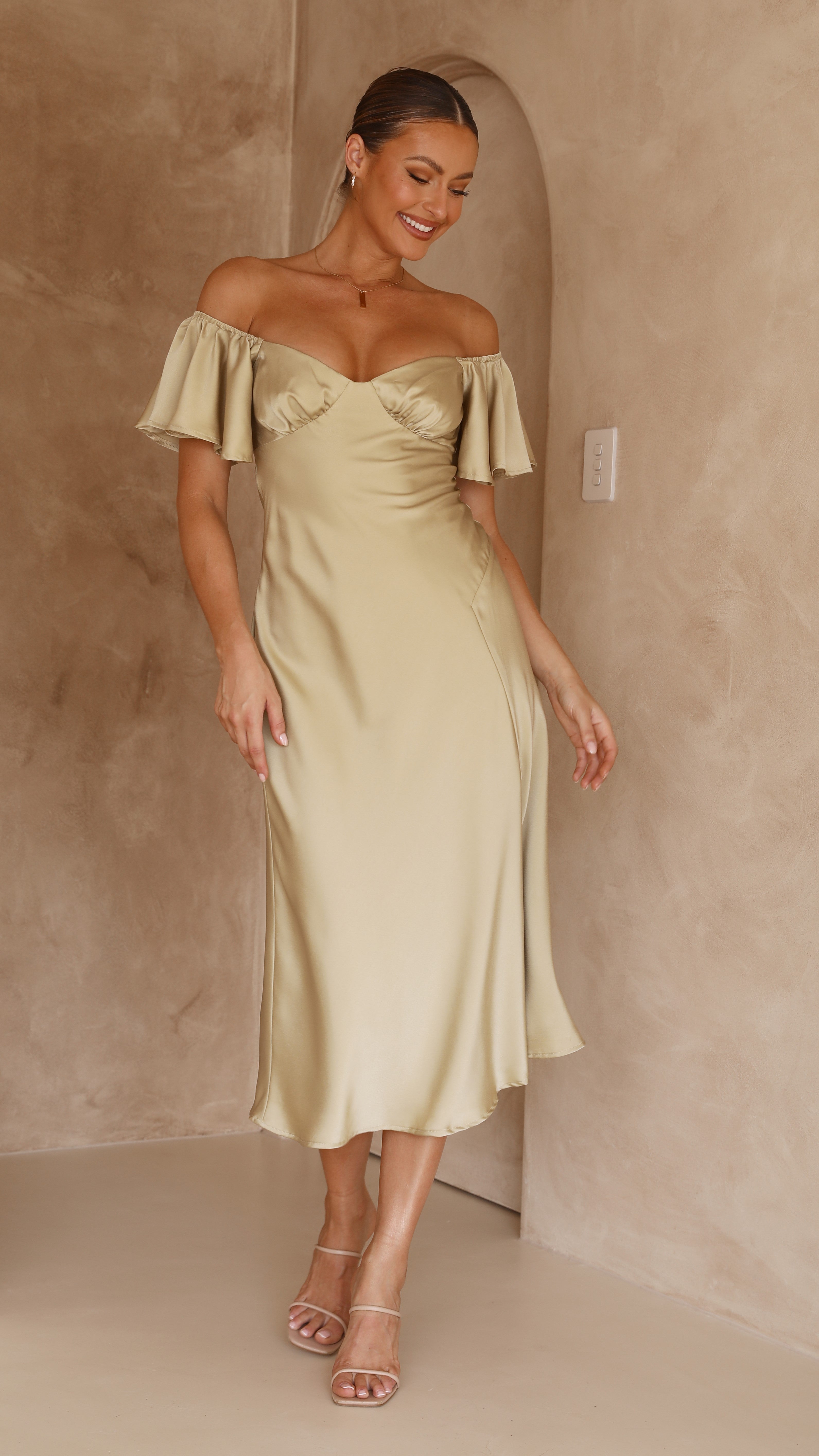 Kikodress - Louisa Midi Dress - Olive