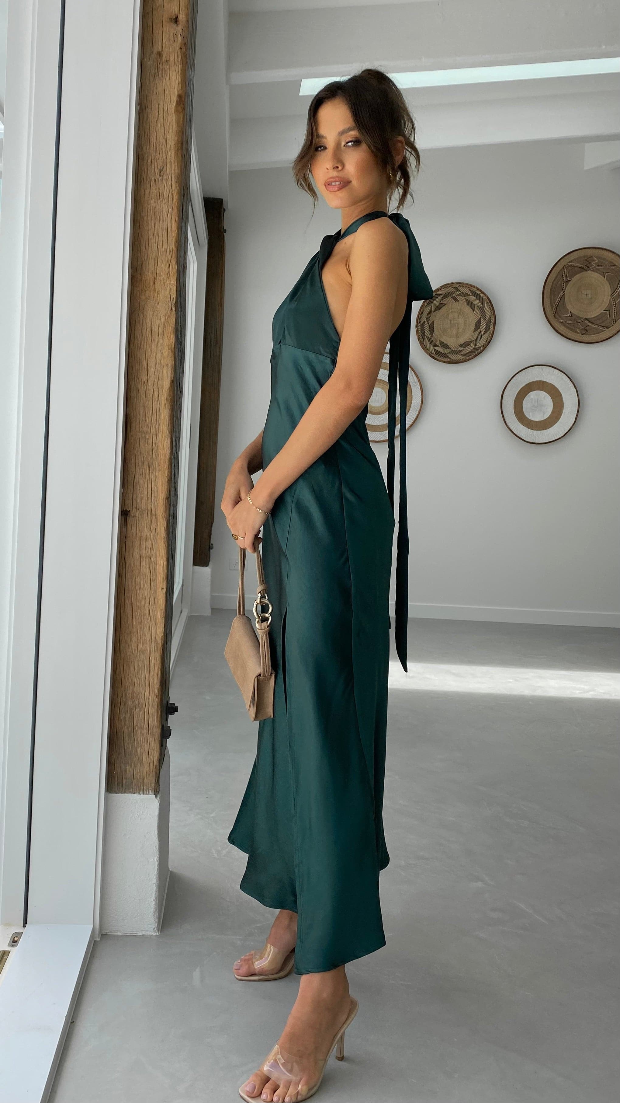 Kikodress - Amalia Maxi Dress - Forest Green