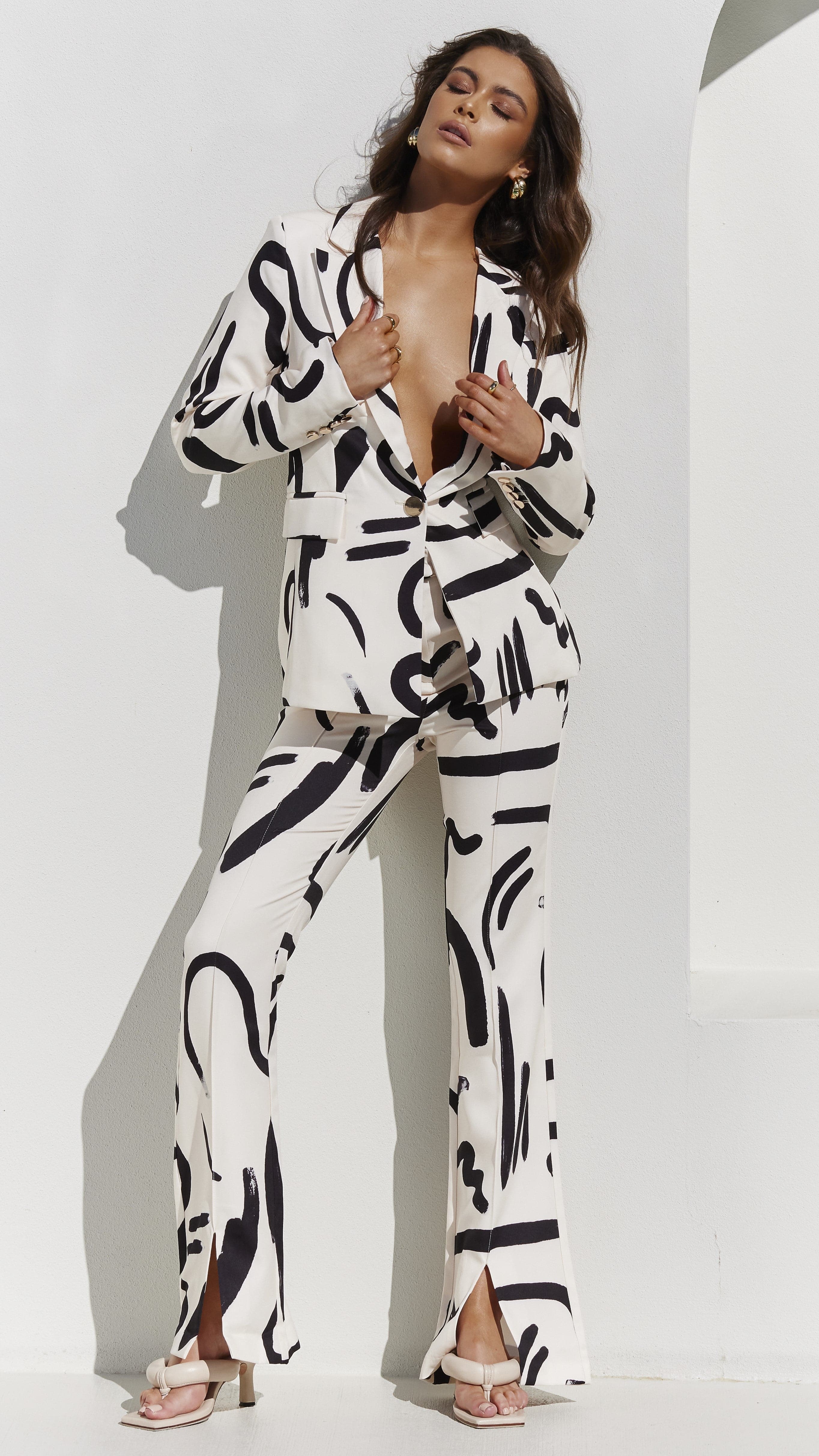 Kikodress - York Blazer - Sand/Black