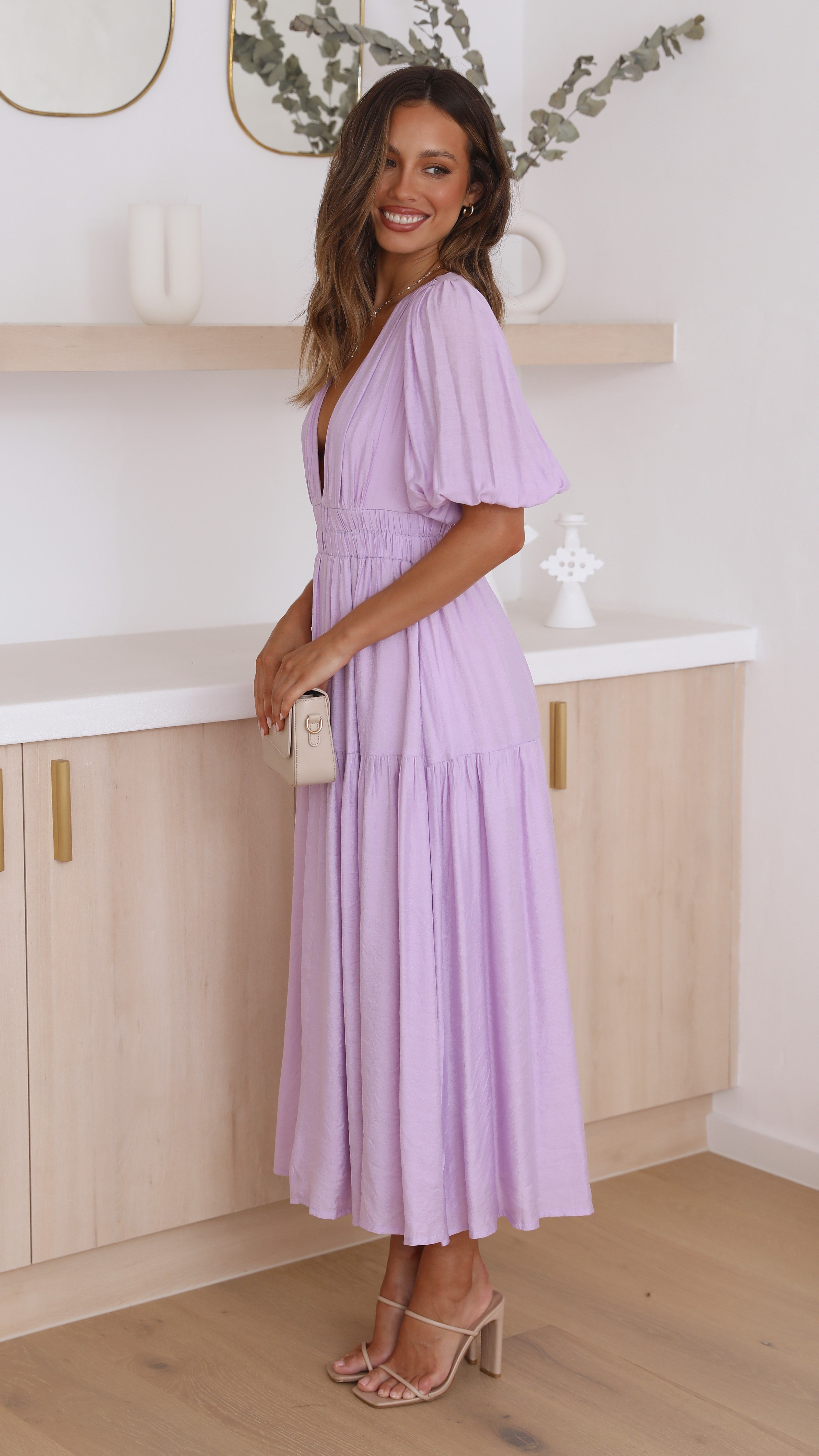 Kikodress - Erin Midi Dress - Lilac