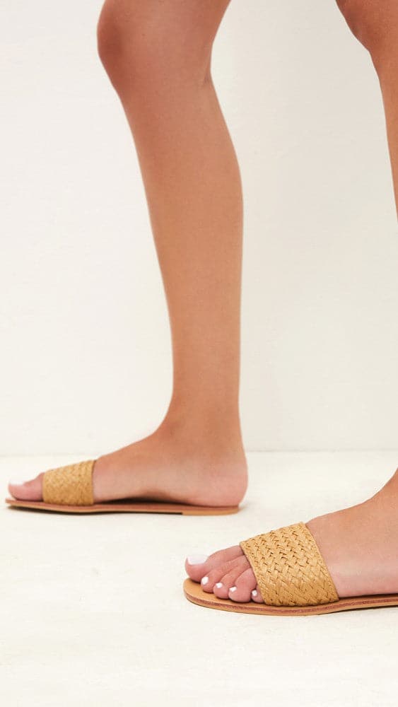 Kikodress - Henrik Slide - Natural Raffia