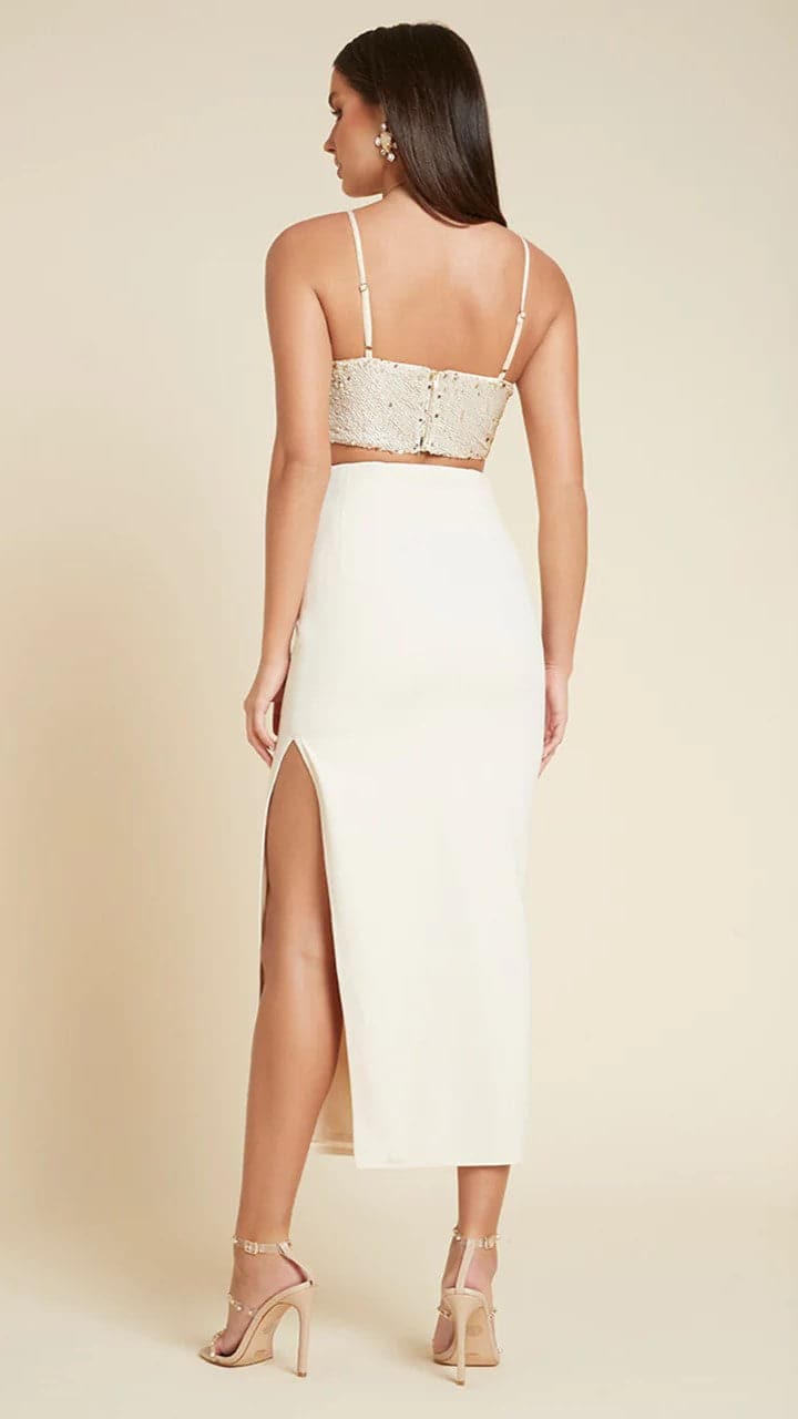 Kikodress - Aston Midi Skirt - Sand