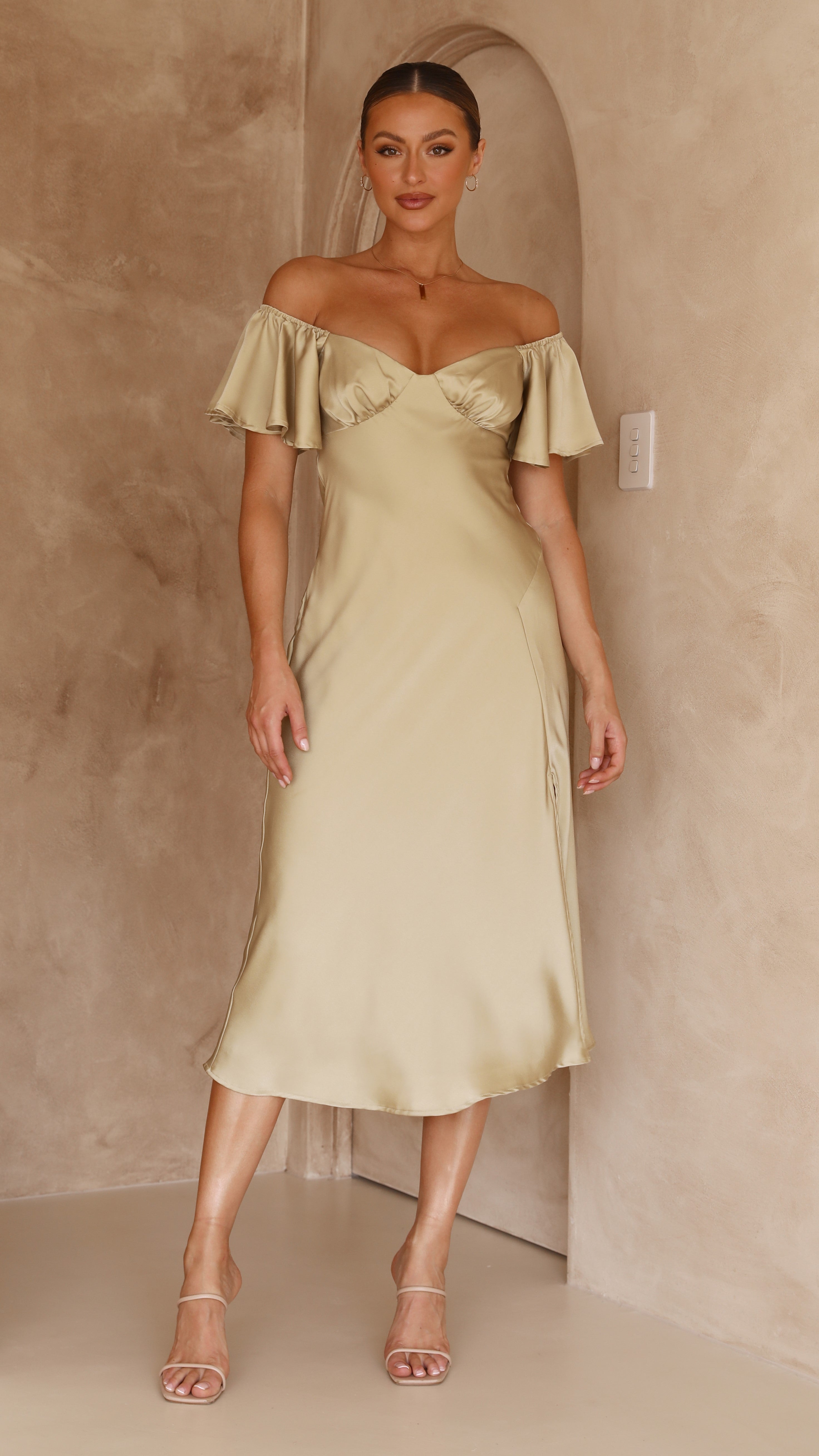 Kikodress - Louisa Midi Dress - Olive