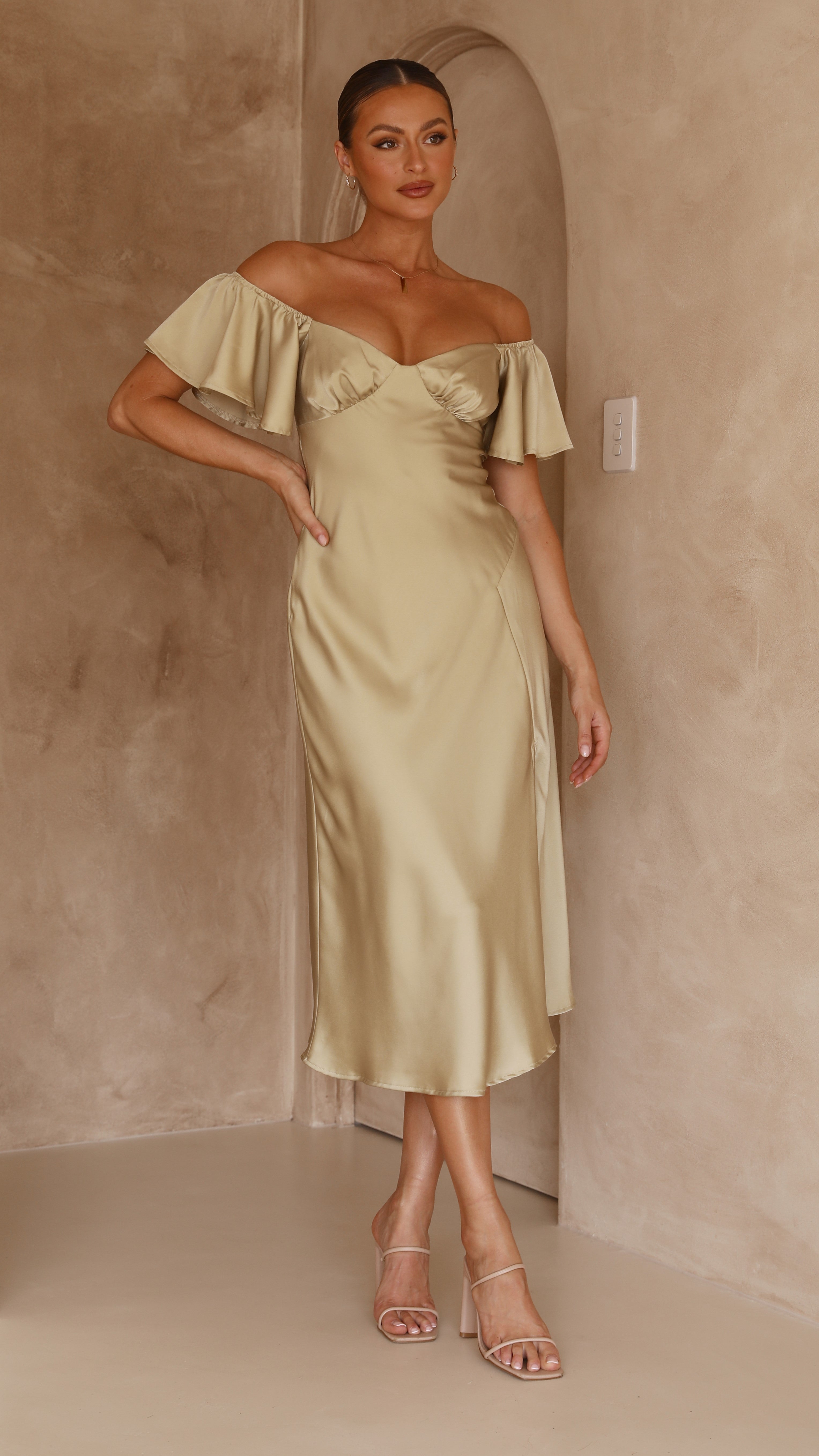 Kikodress - Louisa Midi Dress - Olive