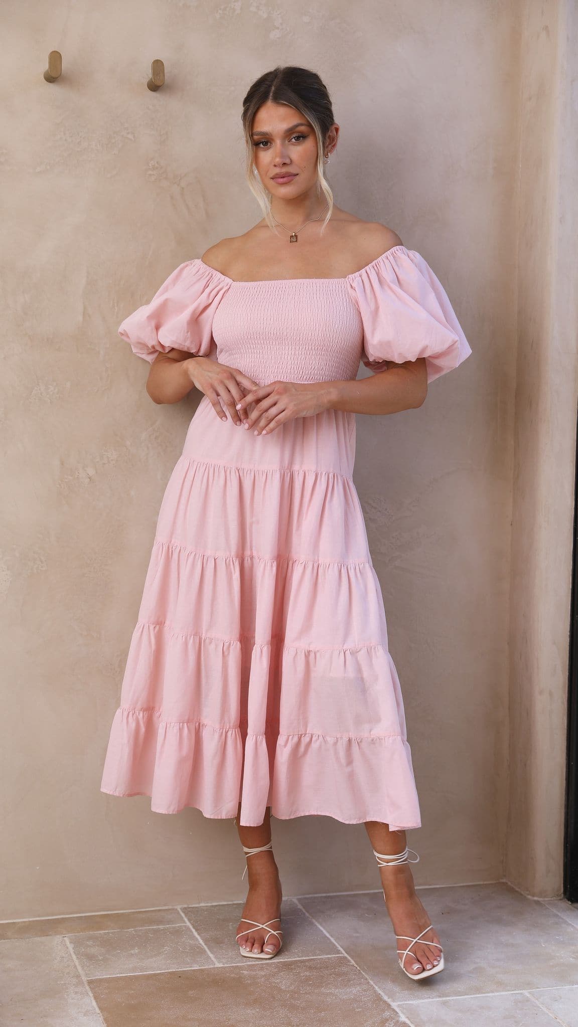 Kikodress - Chyna Midi Dress - Blush