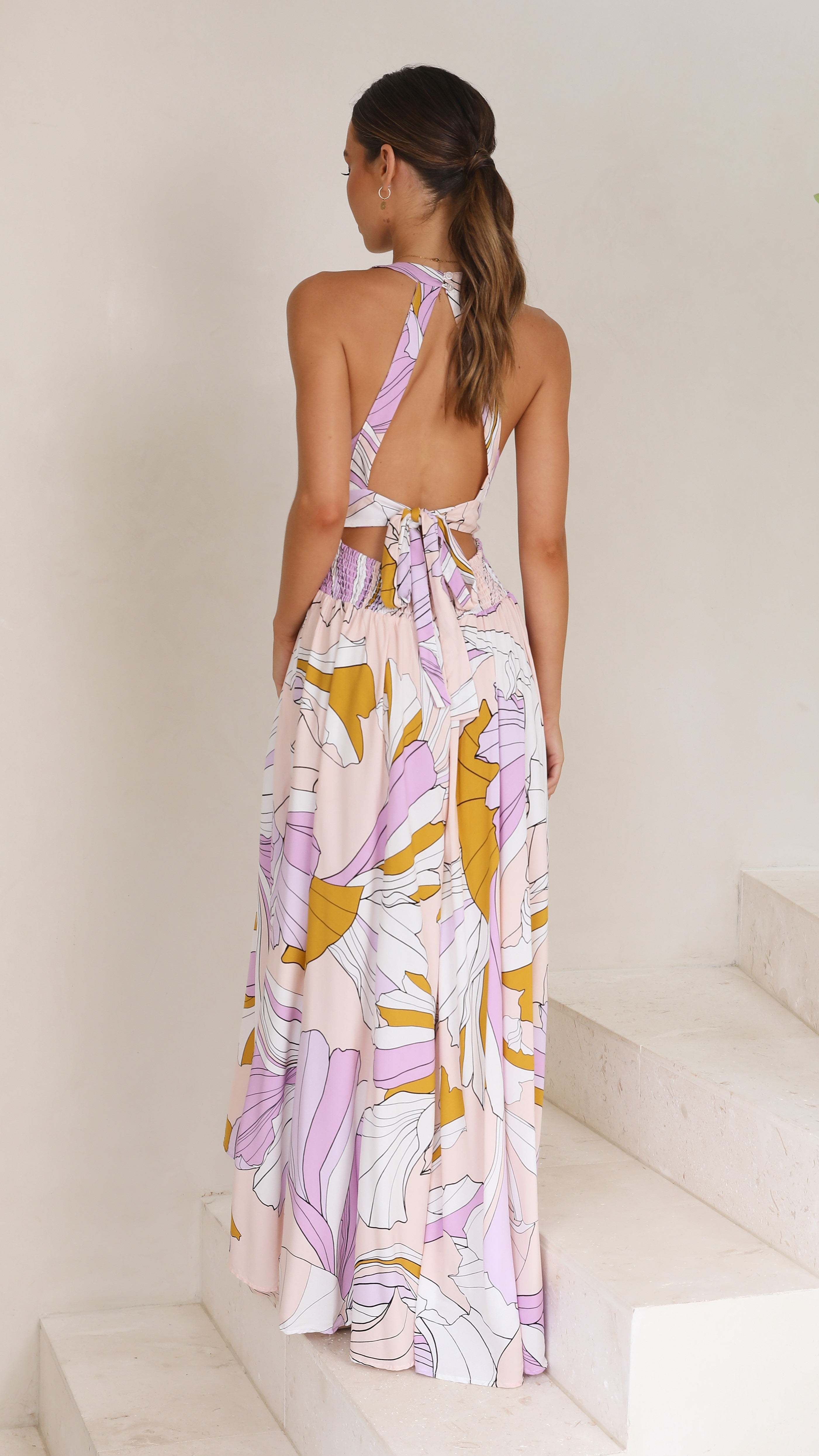 Kikodress - Endless Summer Maxi Dress - Lavender Swirl