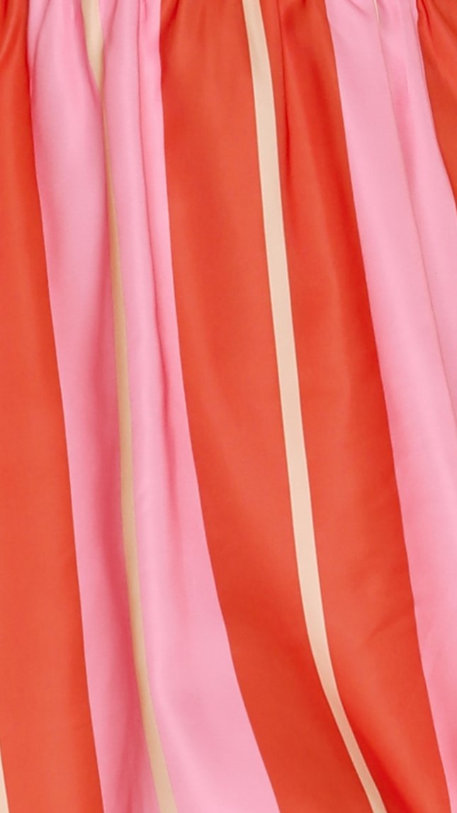 Kikodress - Flamaco Mini Dress - Orange/Pink Stripe