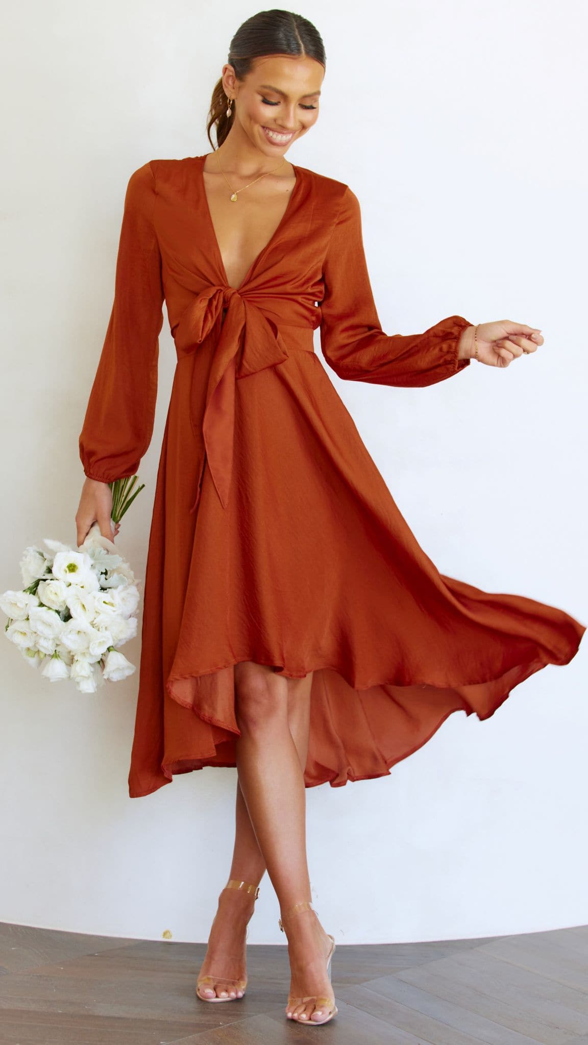 Kikodress - Starry Nights Dress - Rust